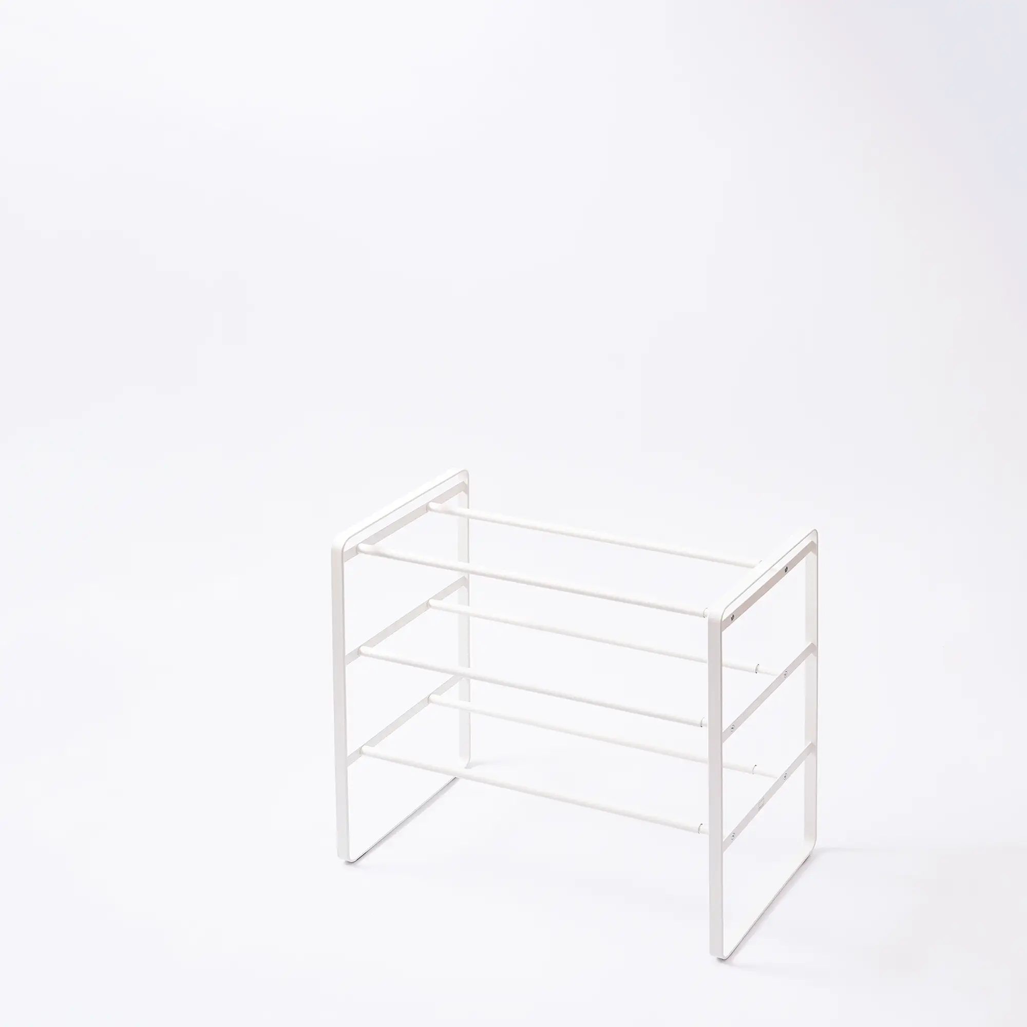 Three-Tier Expandable Shoe Rack (18" H) - Steel - Image 2