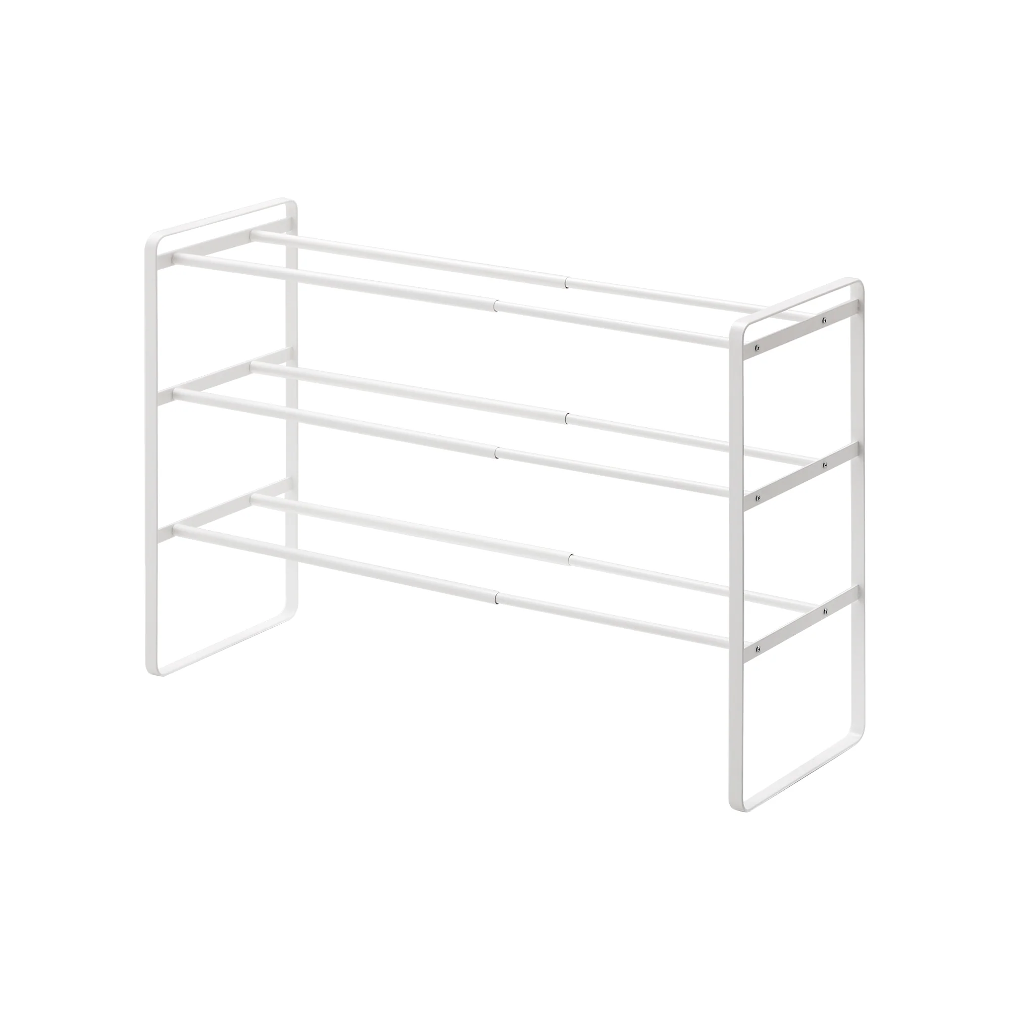 Three-Tier Expandable Shoe Rack (18" H) - Steel - Image 5