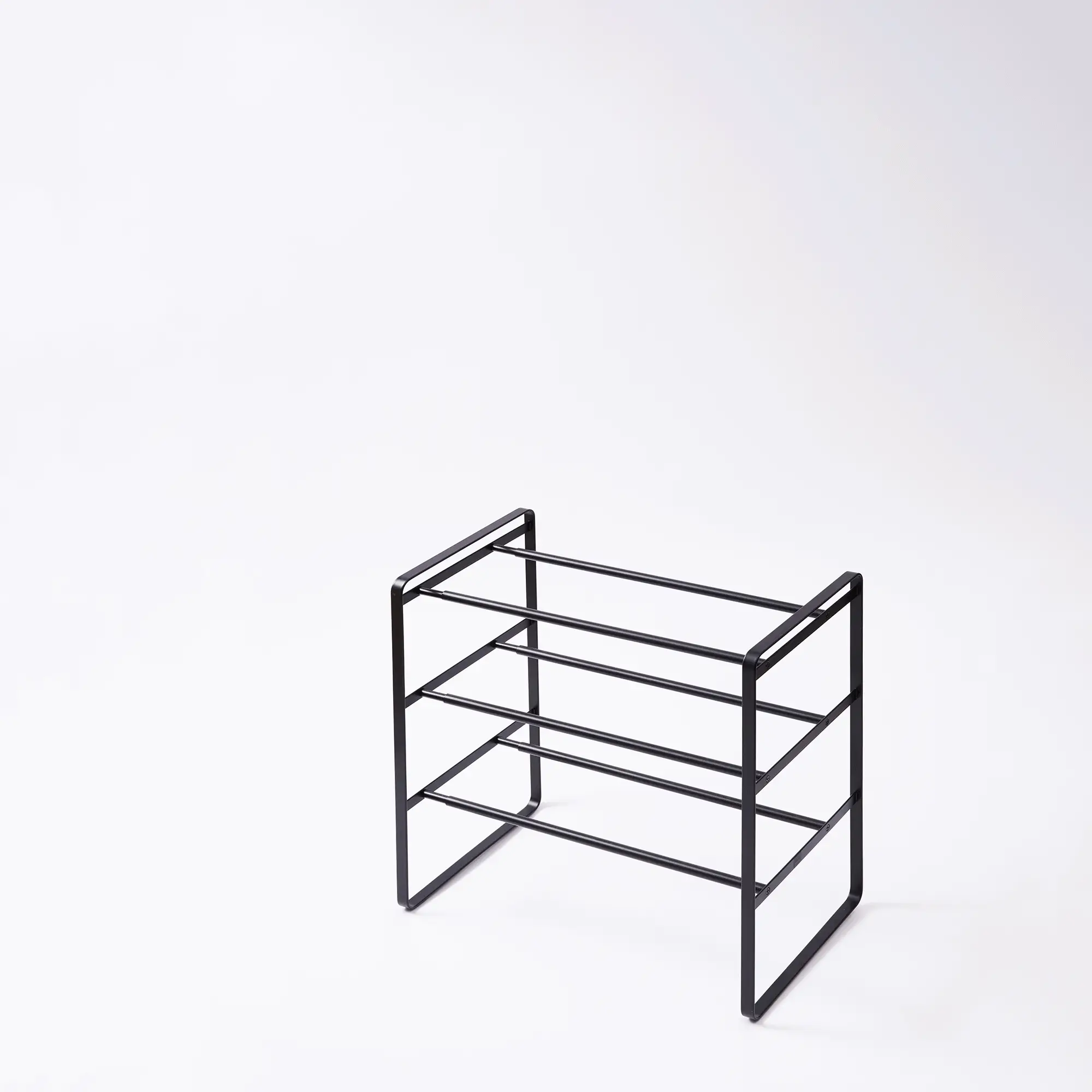 Three-Tier Expandable Shoe Rack (18" H) - Steel - Image 7