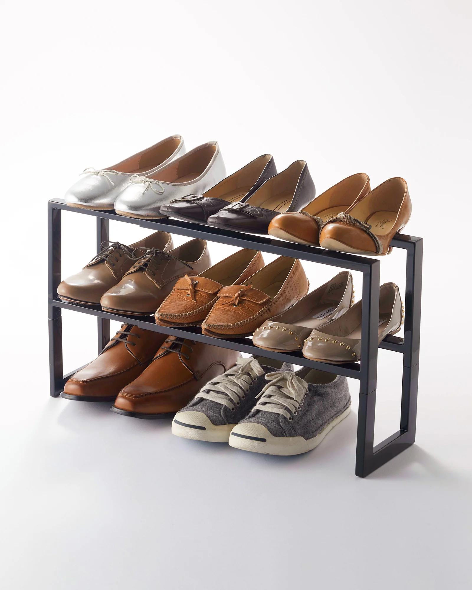 Two-Tier Expandable Shoe Rack (11.8" H) - Steel - Image 6