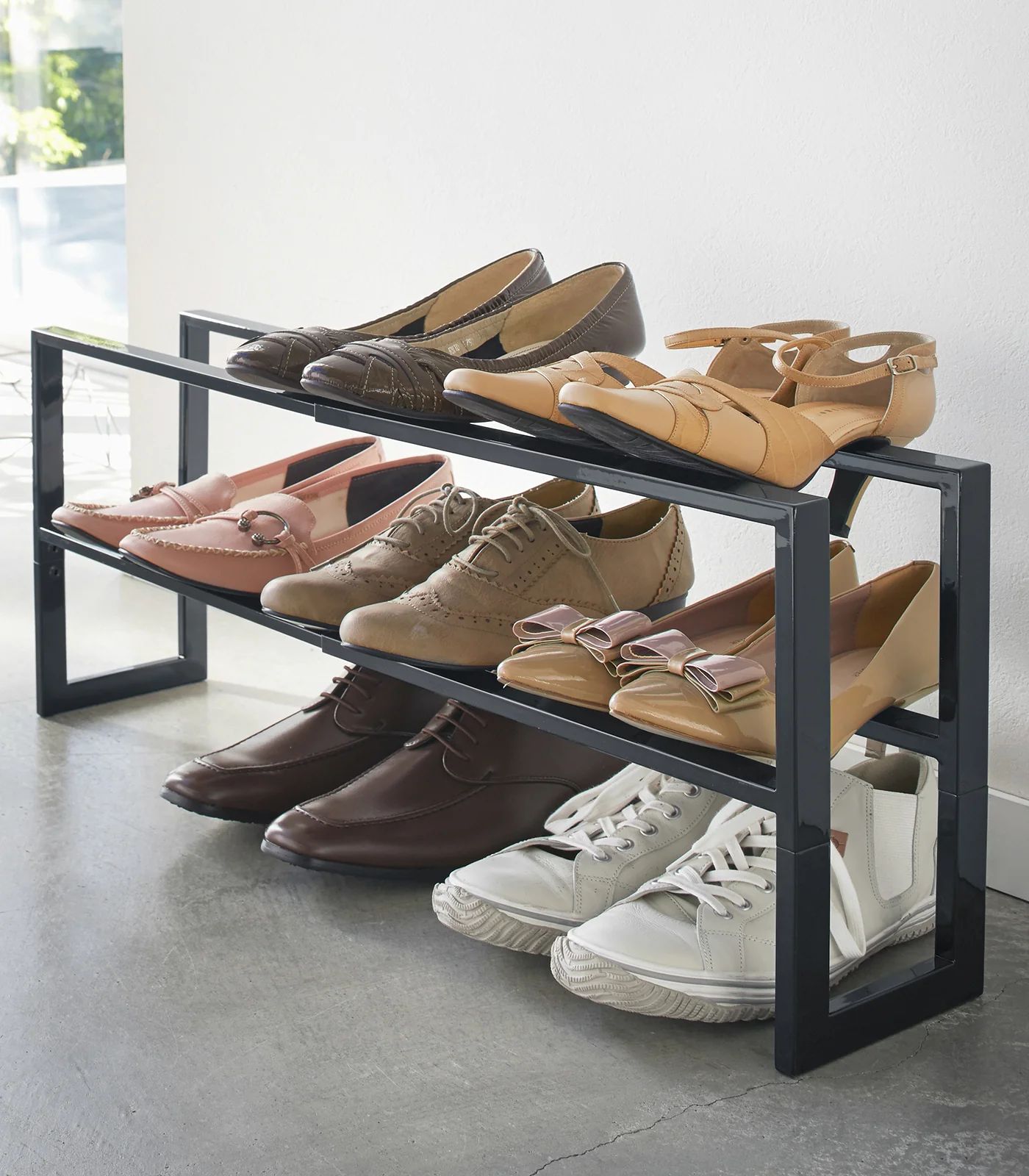 Two-Tier Expandable Shoe Rack (11.8" H) - Steel - Image 7