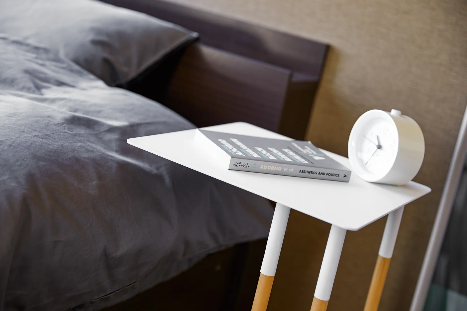 C Side Table (22" H) - Steel + Wood - Image 4