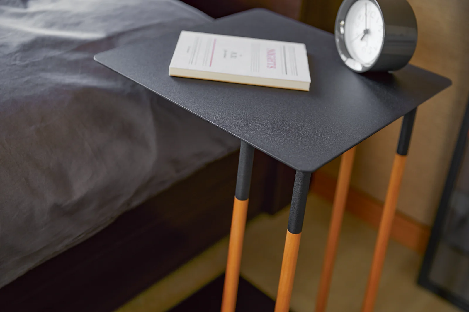 C Side Table (22" H) - Steel + Wood - Image 8