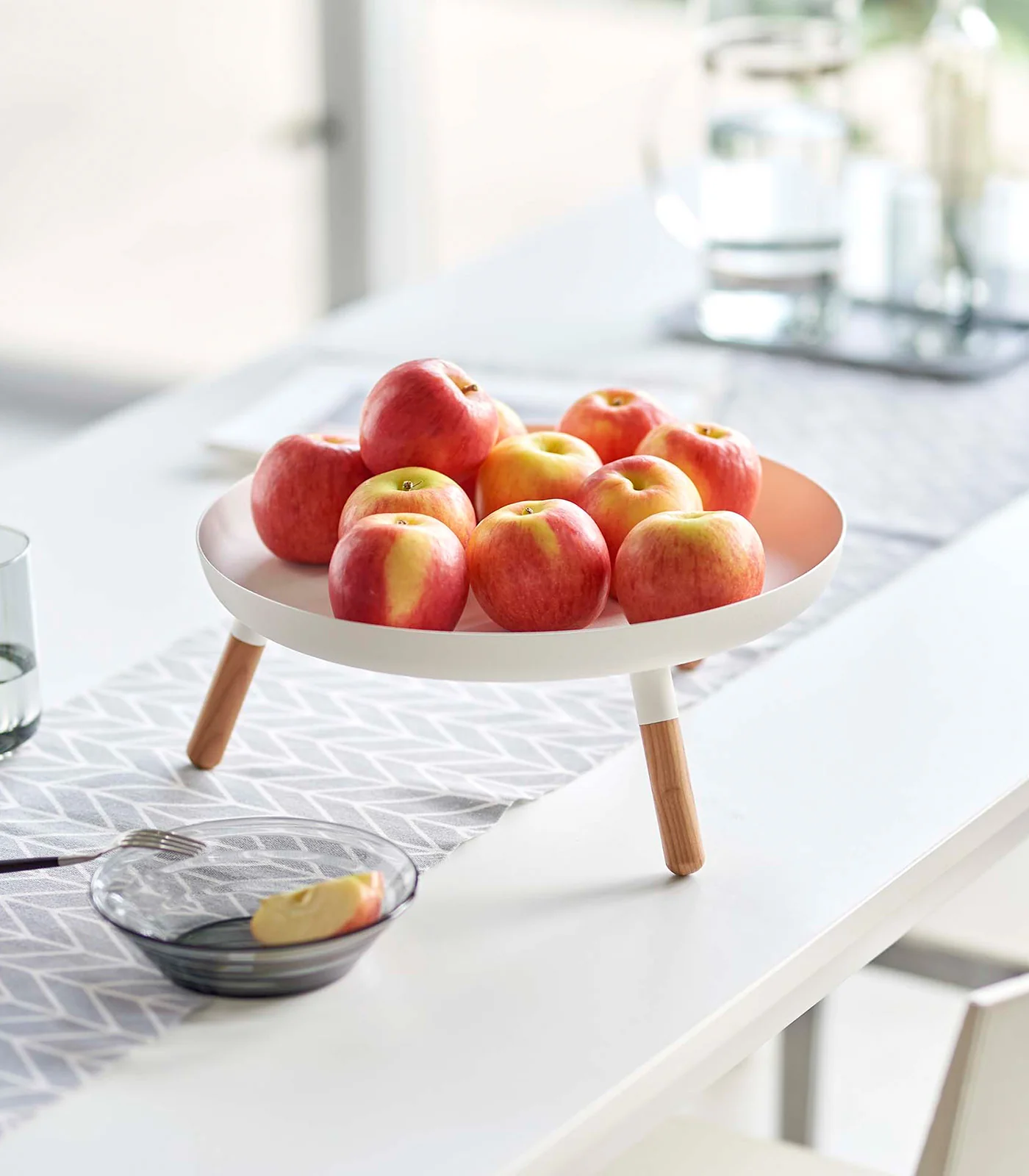 Countertop Pedestal Tray (5" H) - Steel + Wood - Image 5