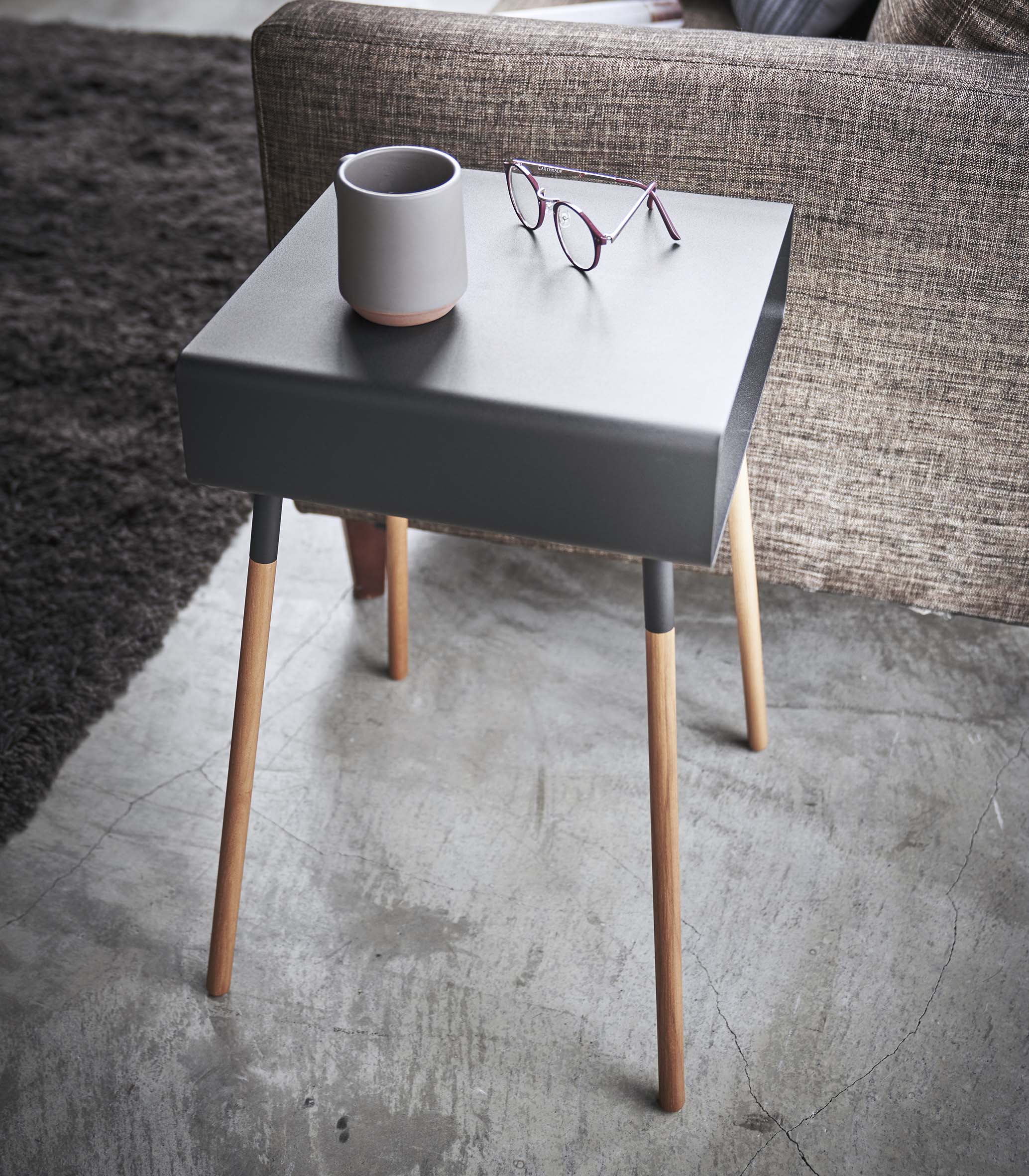 Storage Table - Tall (23" H)  - Steel + Wood - Image 10