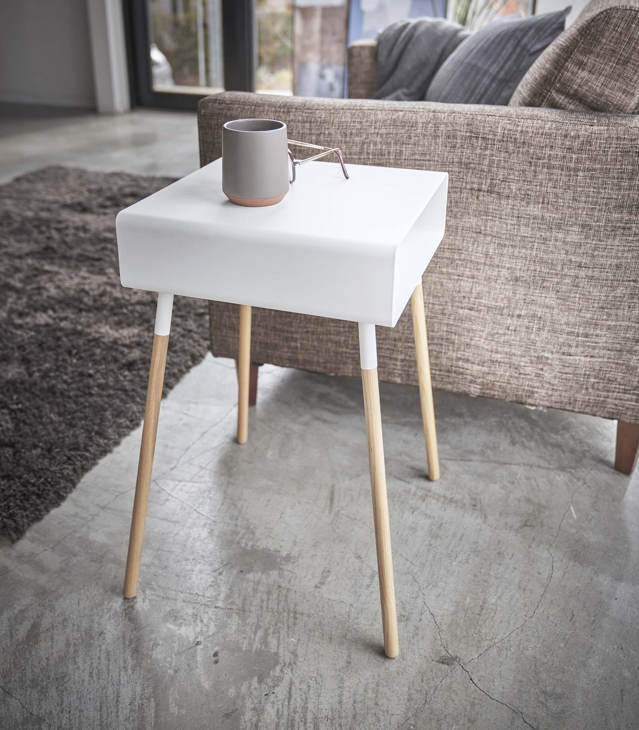 Storage Table - Tall (23" H)  - Steel + Wood - Image 3