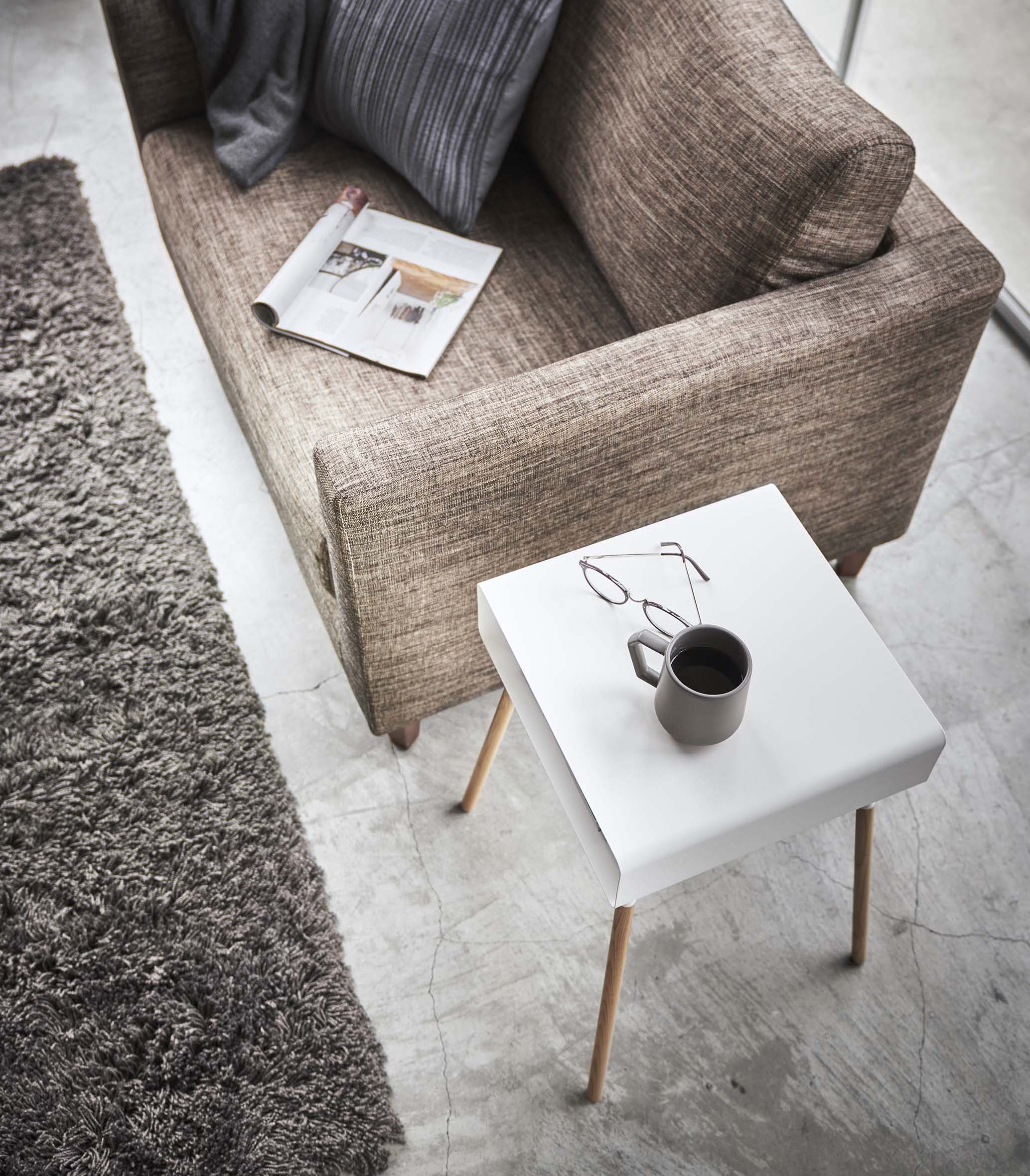Storage Table - Tall (23" H)  - Steel + Wood - Image 4