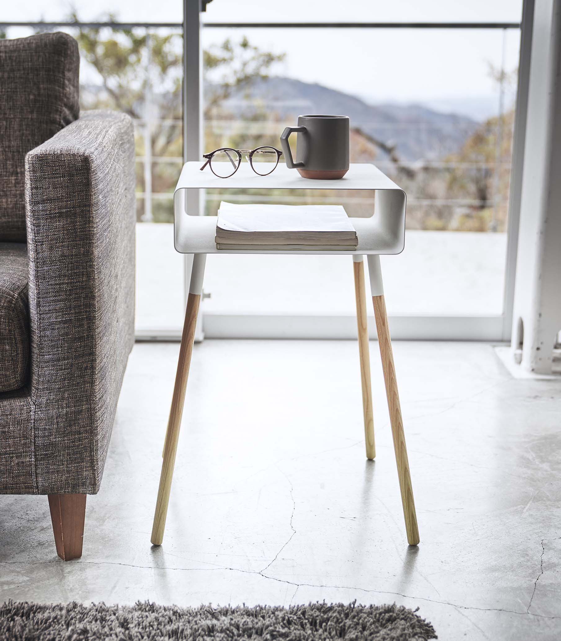 Storage Table - Tall (23" H)  - Steel + Wood - Image 5