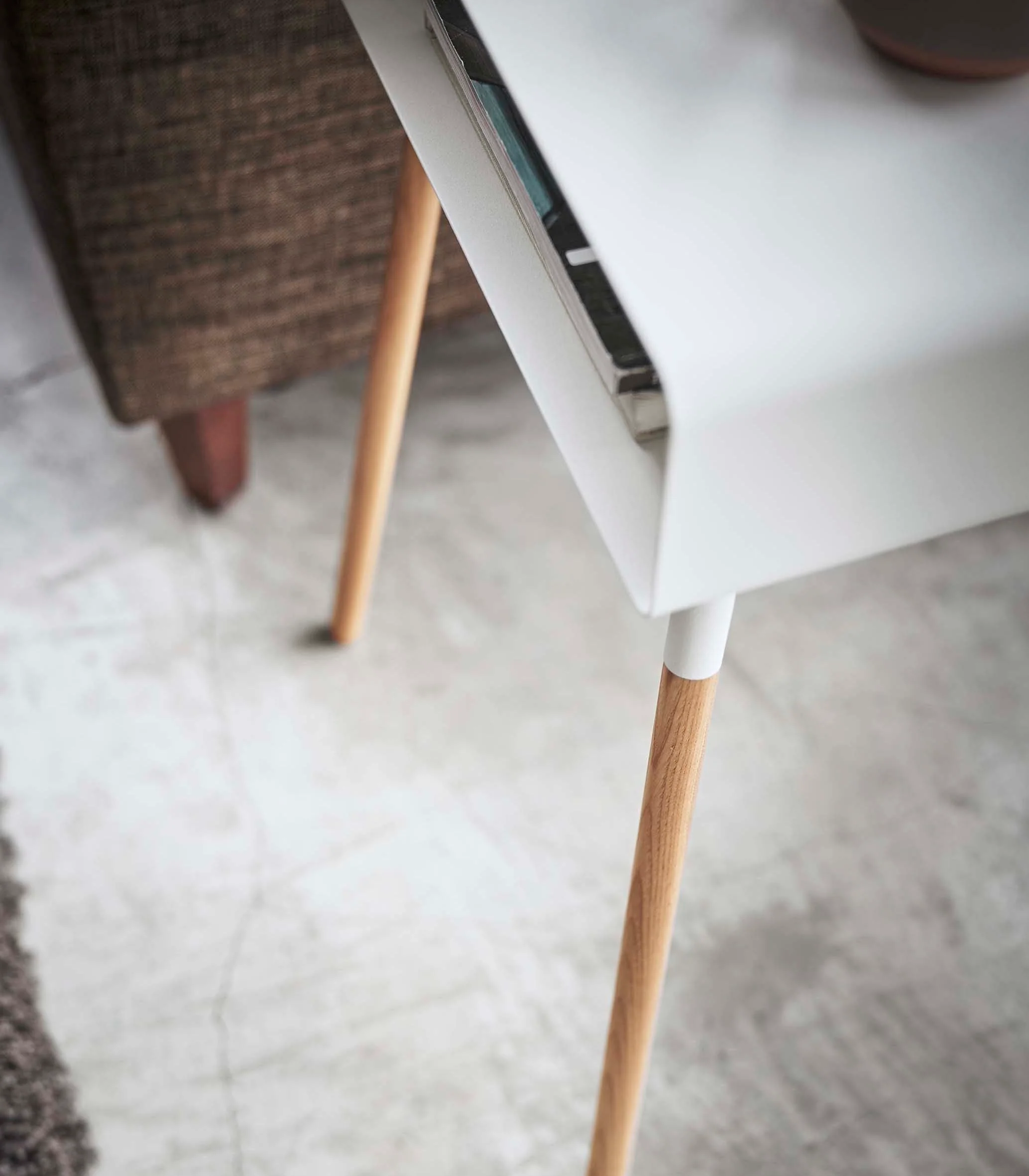 Storage Table - Tall (23" H)  - Steel + Wood - Image 6