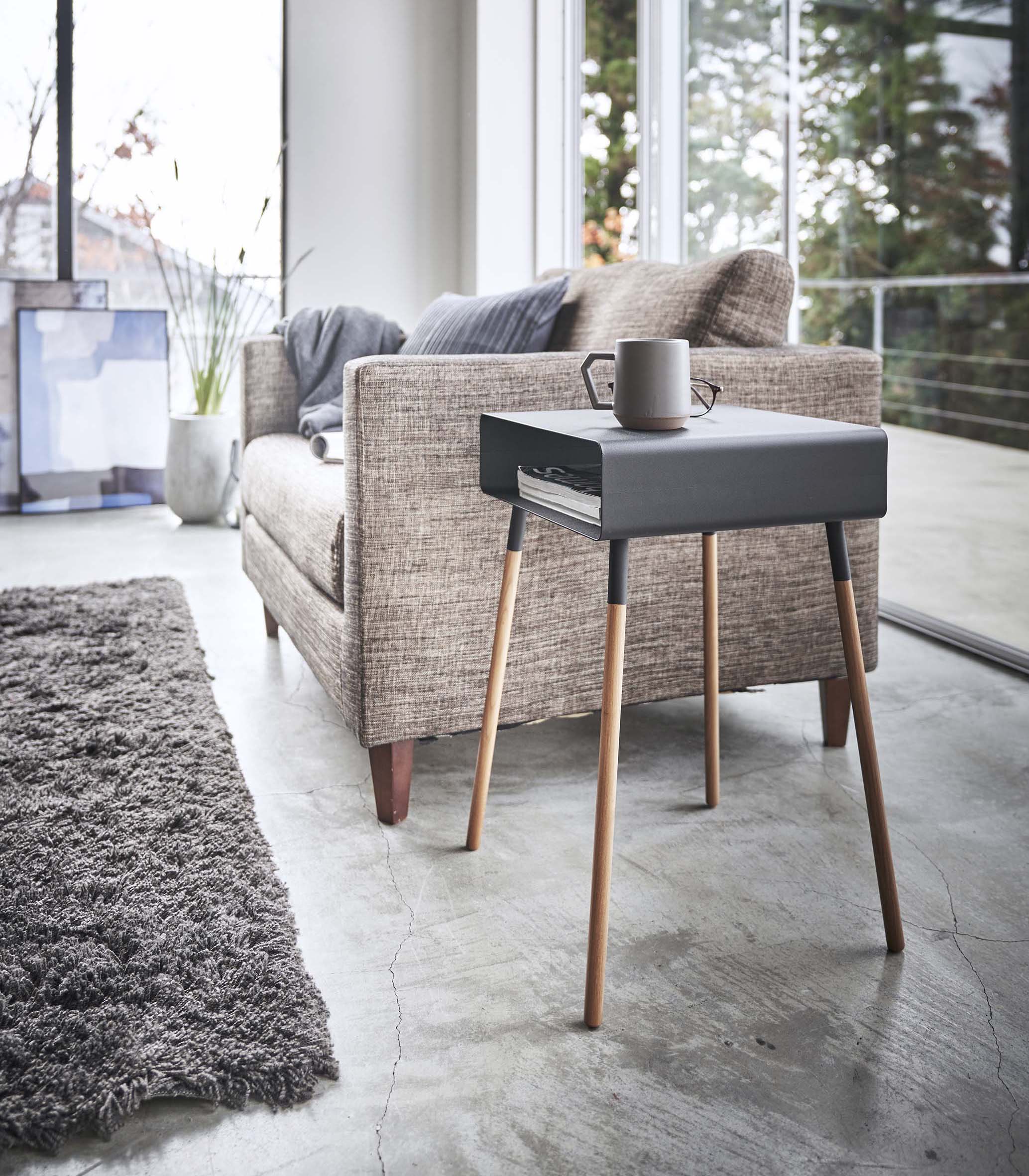Storage Table - Tall (23" H)  - Steel + Wood - Image 8
