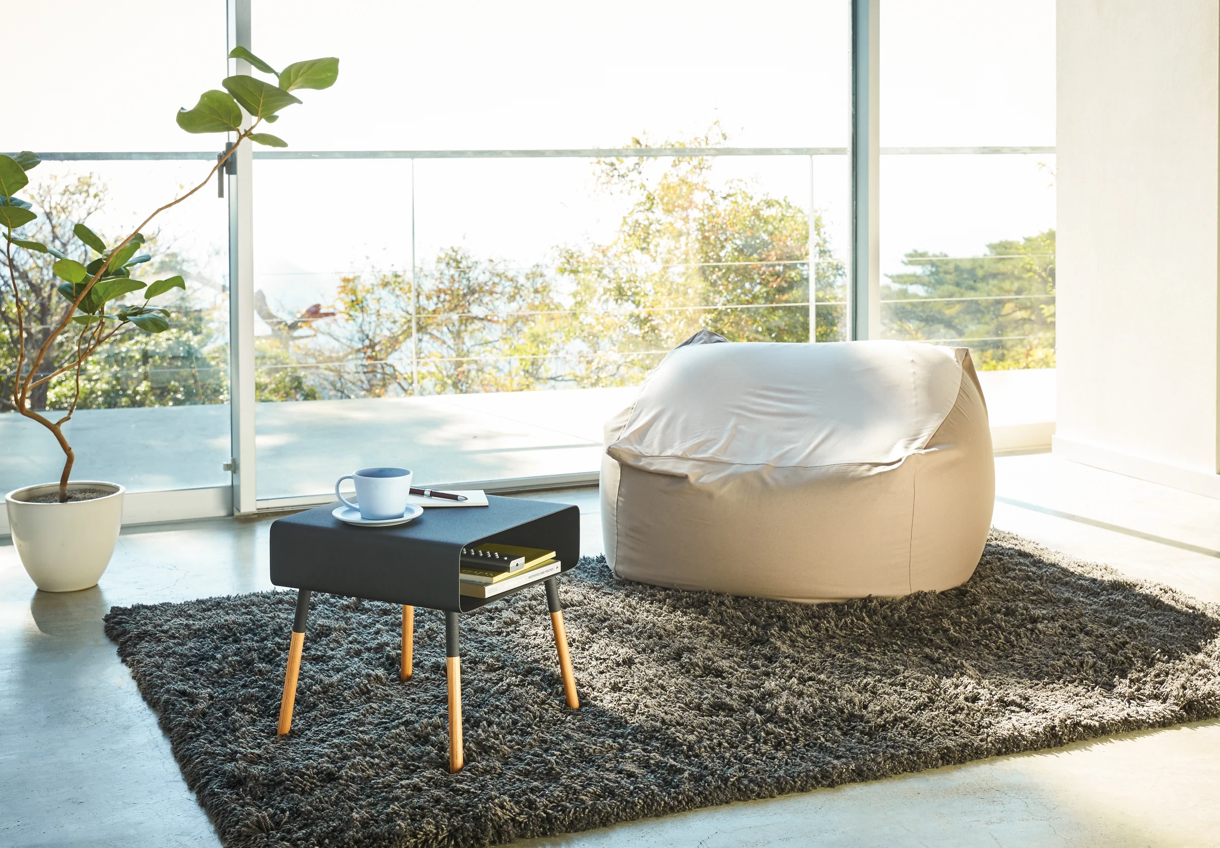 Storage Table - Short (14" H) - Steel + Wood - Image 11