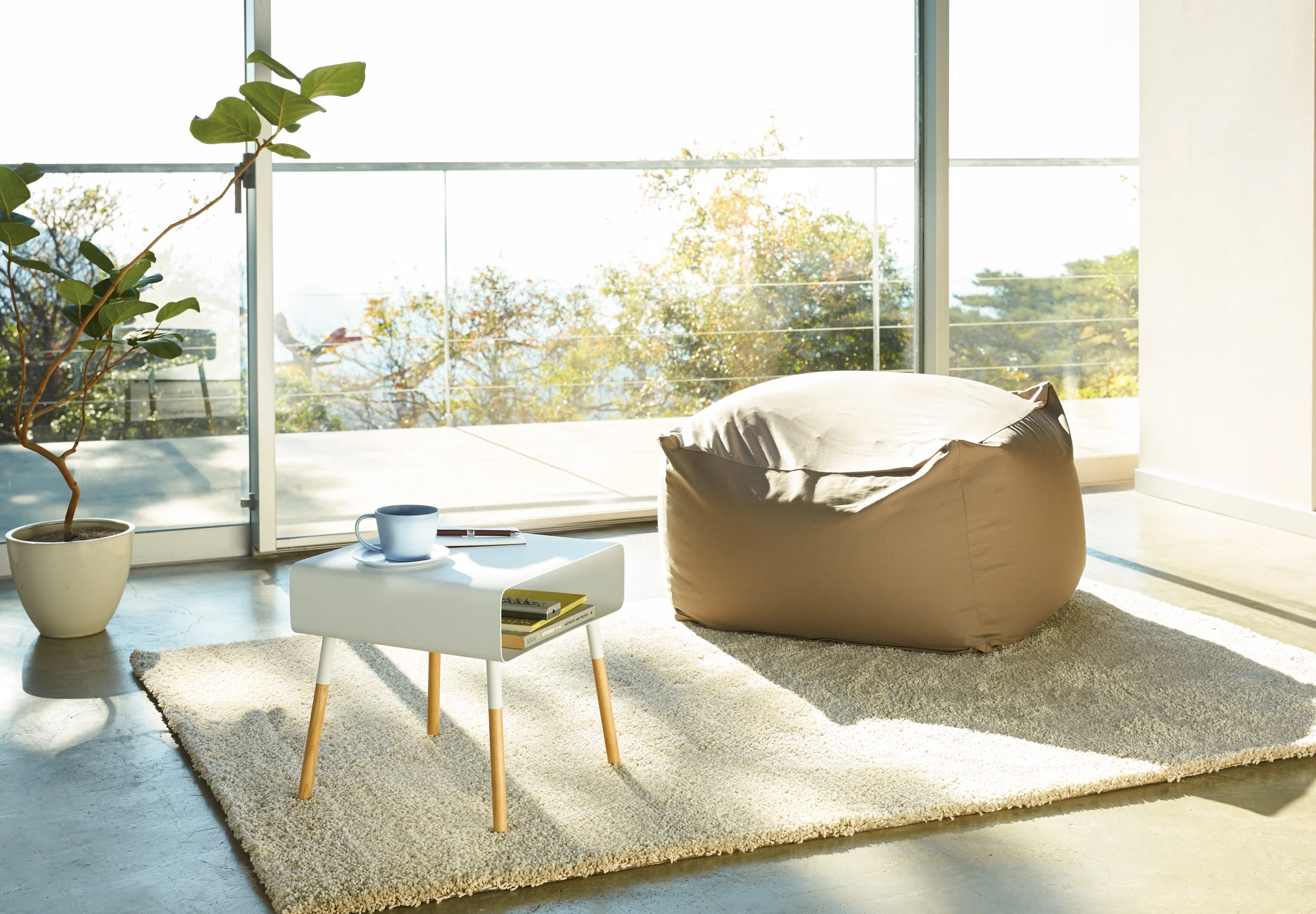 Storage Table - Short (14" H) - Steel + Wood - Image 5