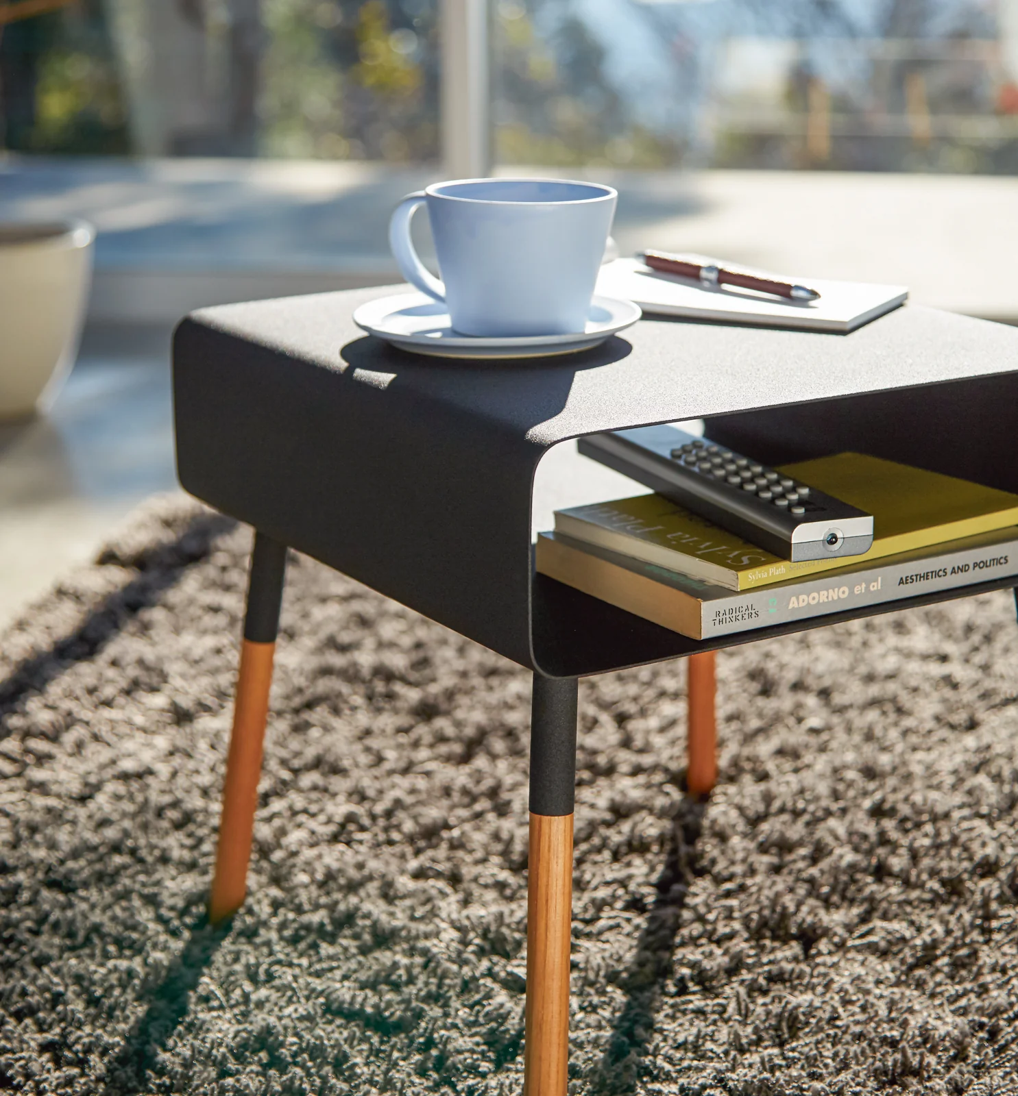Storage Table - Tall (23" H)  - Steel + Wood - Image 13