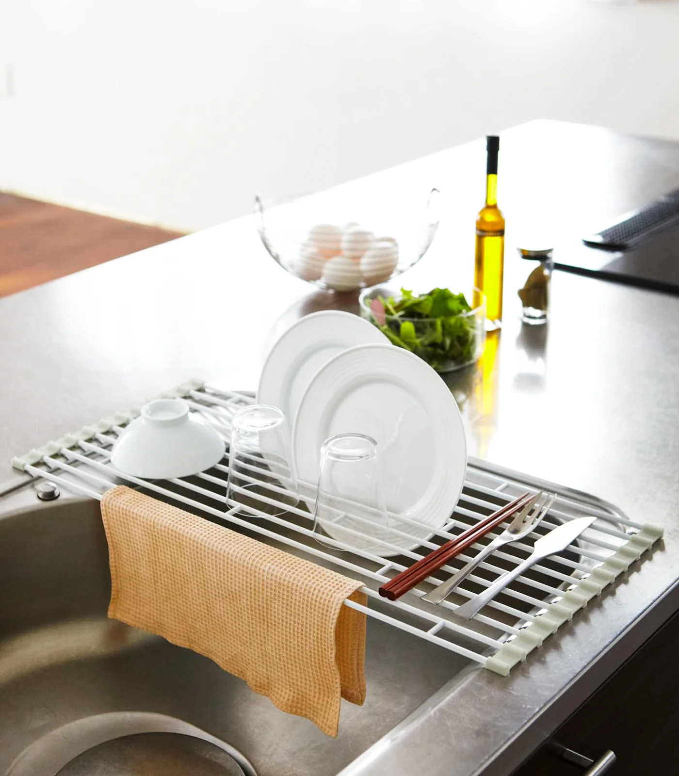 Over-the-Sink Dish Drainer - Steel - Image 2