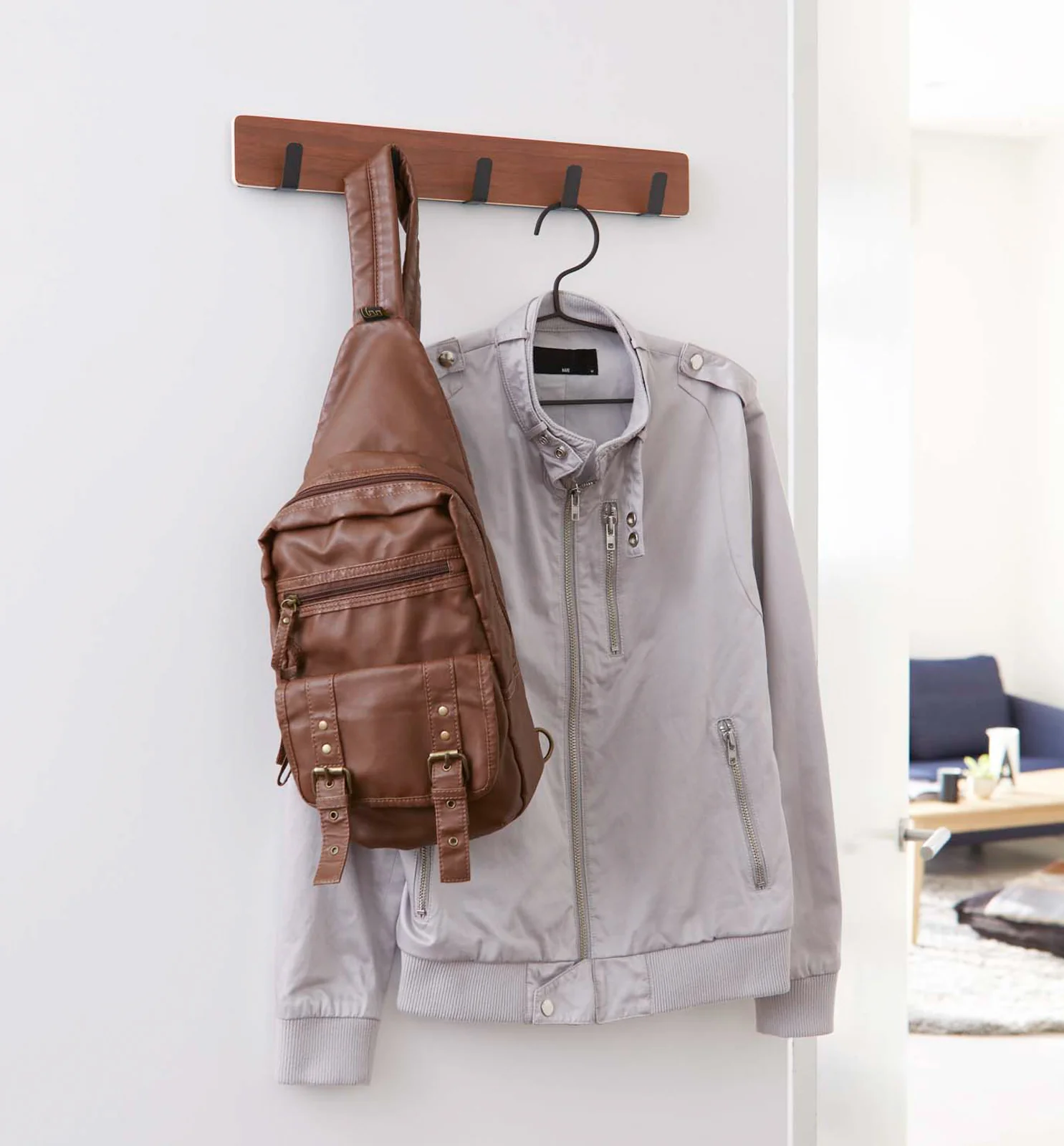 Over-the-Door Rack - Wood - Image 6