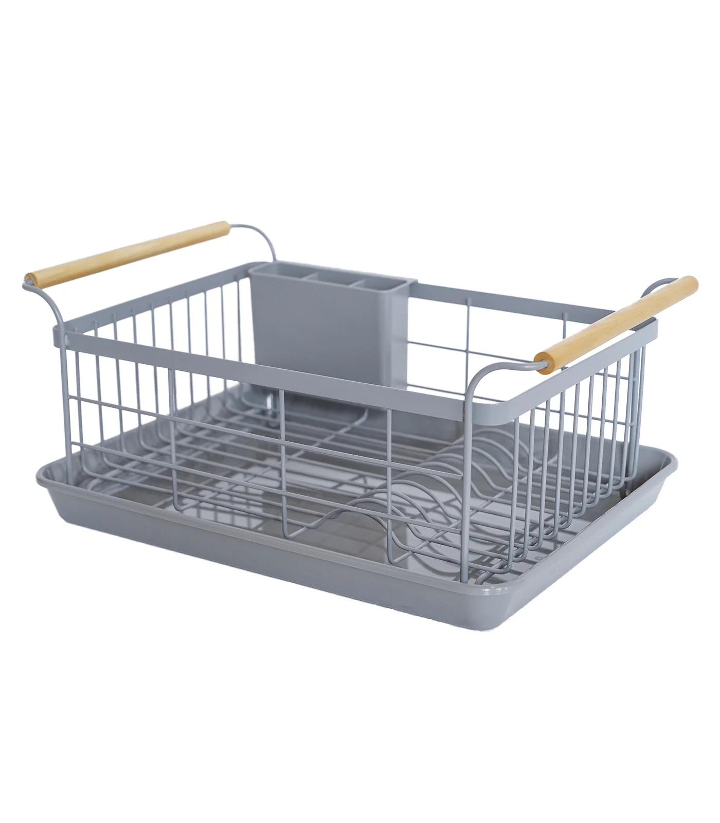 Replacement Drainer Tray for Dish Rack - Steel + Wood - - Image 4