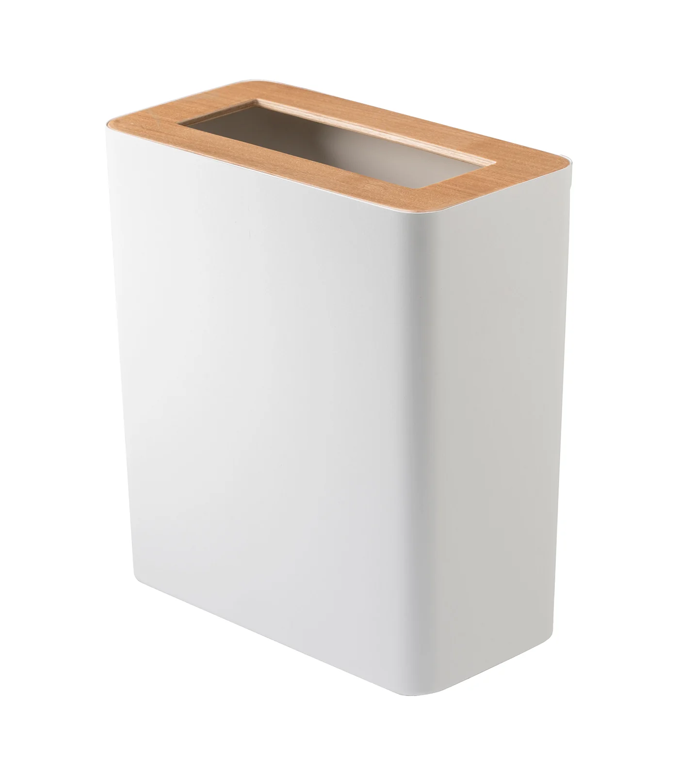 Replacement Liner Ring for Trash Can - Steel + Wood - Rectangle - - Image 2