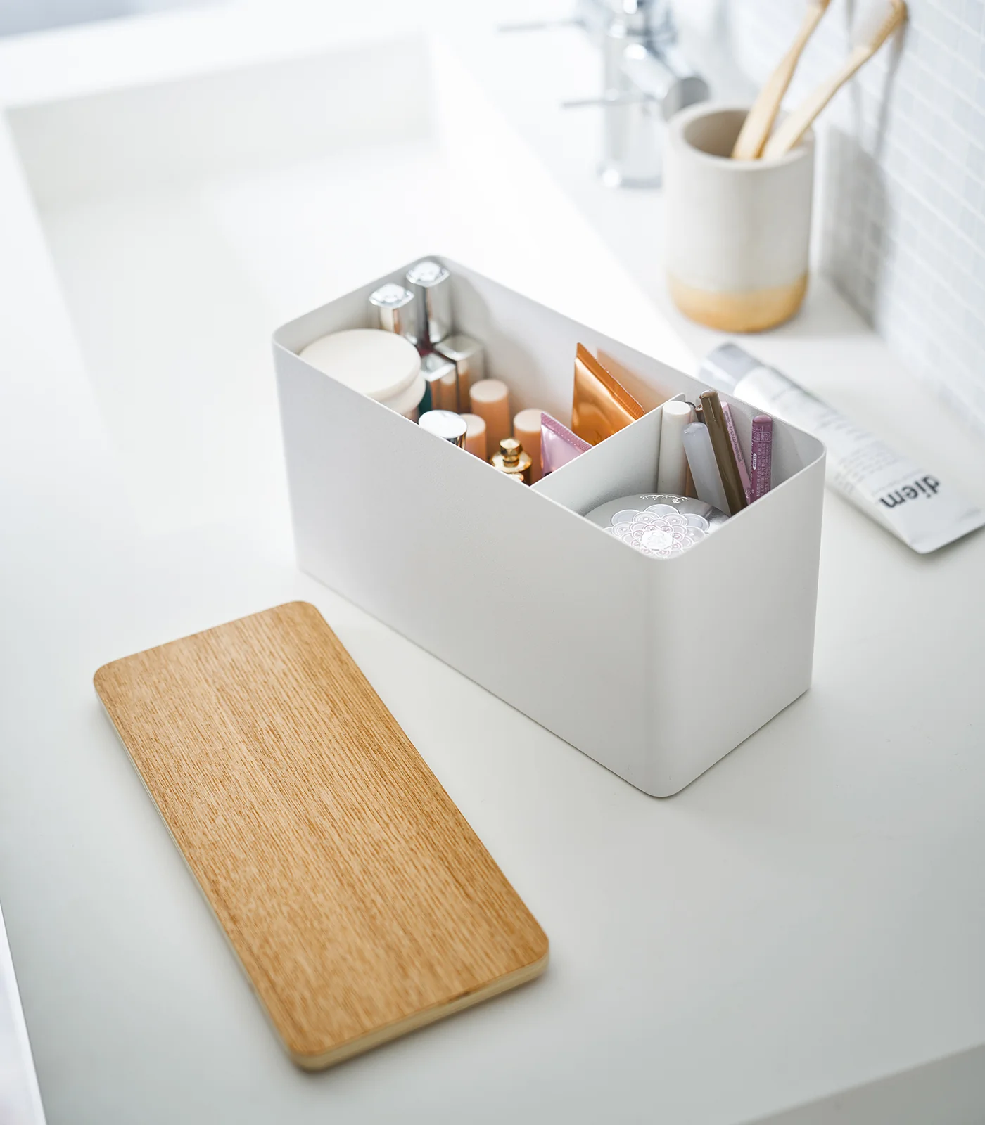Countertop Organizer - Steel + Wood - Image 2
