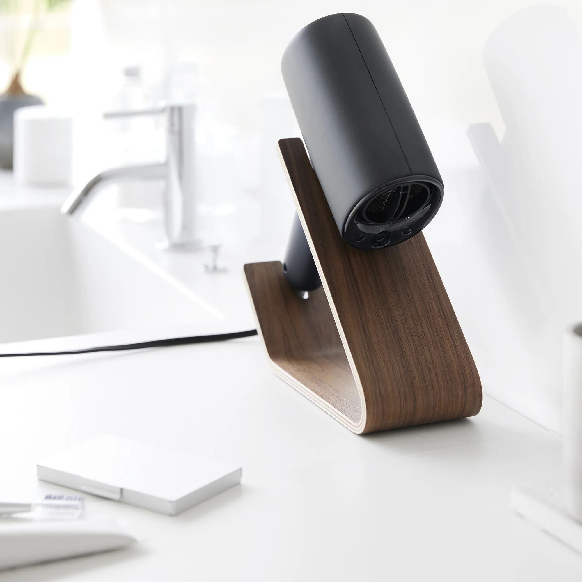 Hair Dryer and Iron Stand - Wood - Image 17