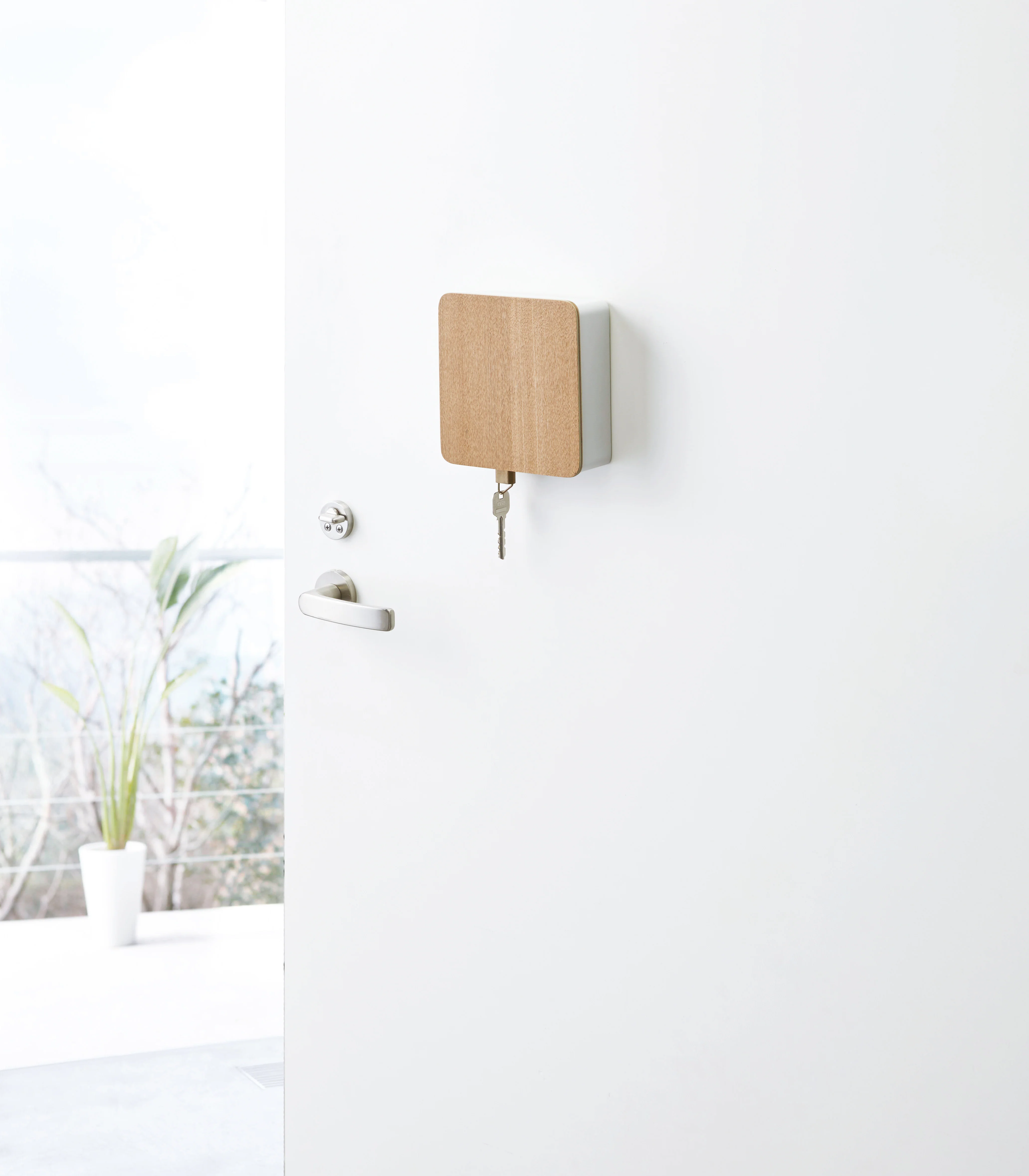 Magnetic Key Cabinet - Steel + Wood - Image 3