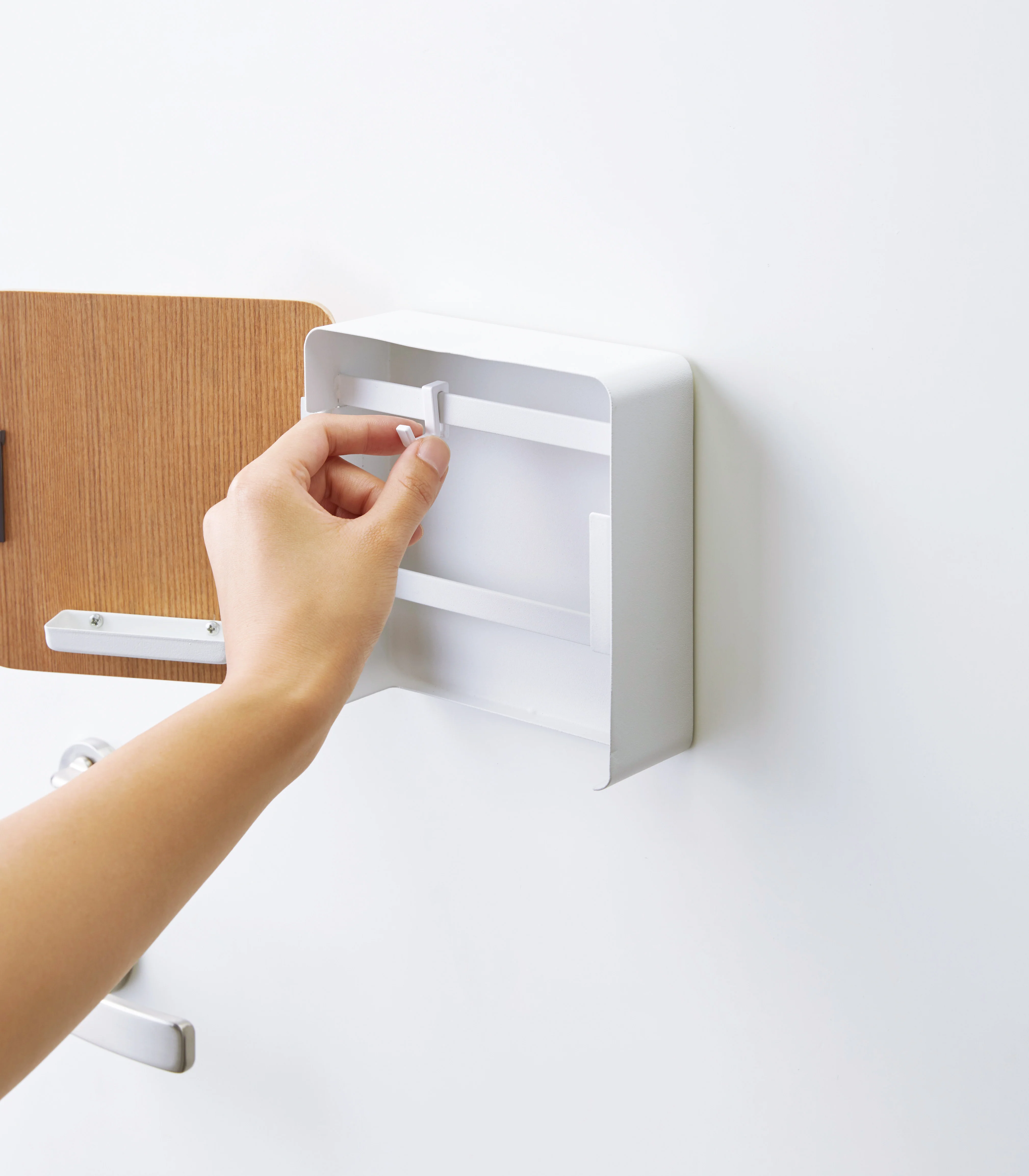 Magnetic Key Cabinet - Steel + Wood - Image 5