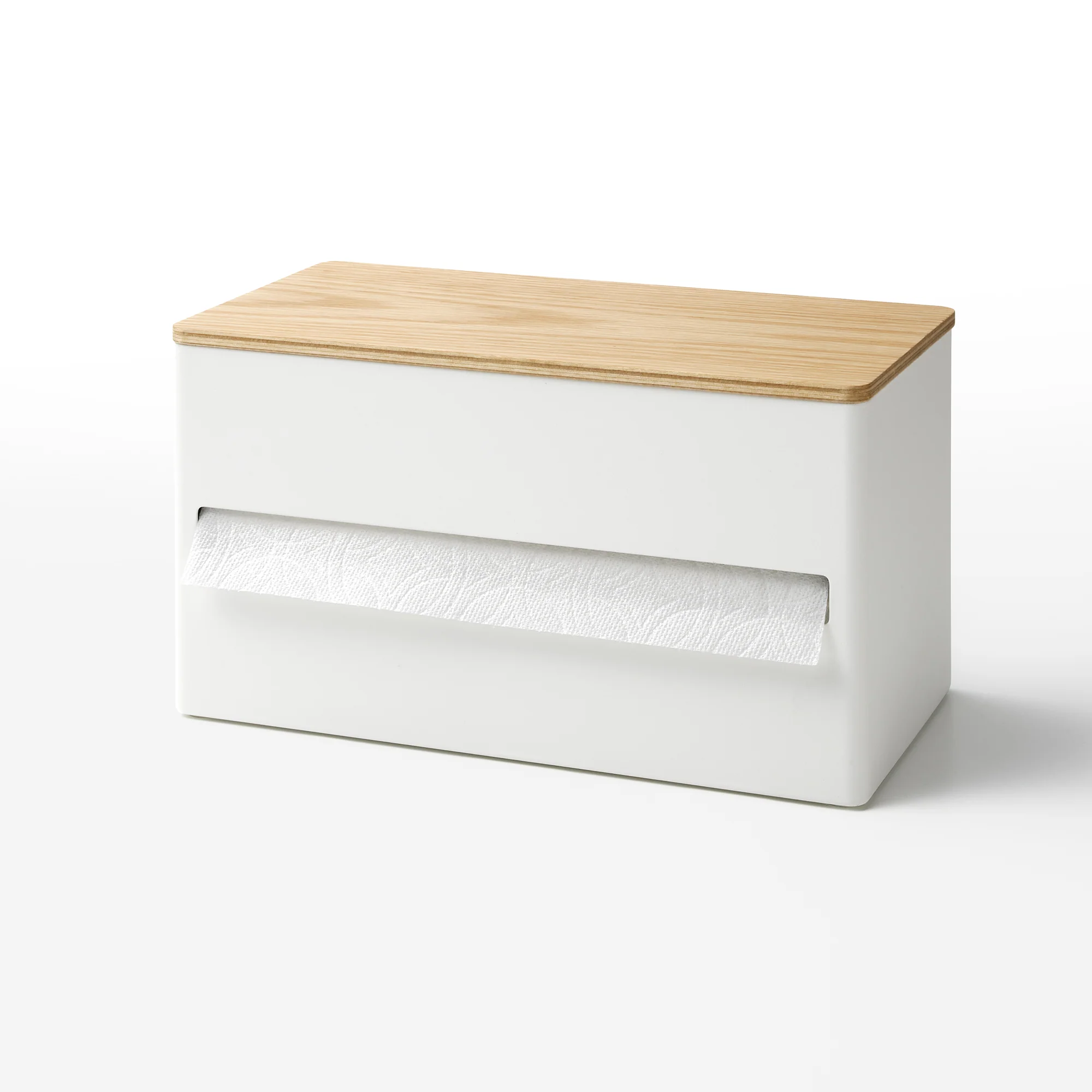 Paper Towel Dispenser - Steel + Wood