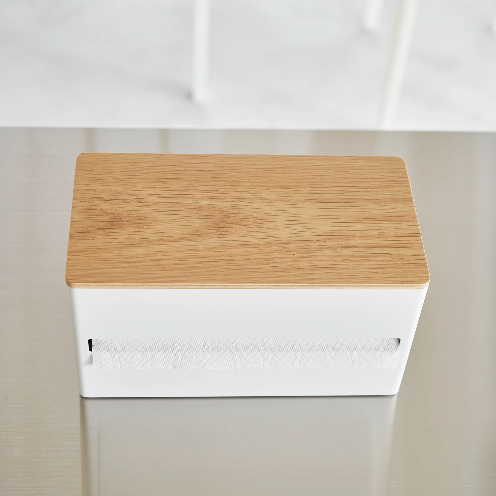 Paper Towel Dispenser - Steel + Wood - Image 10