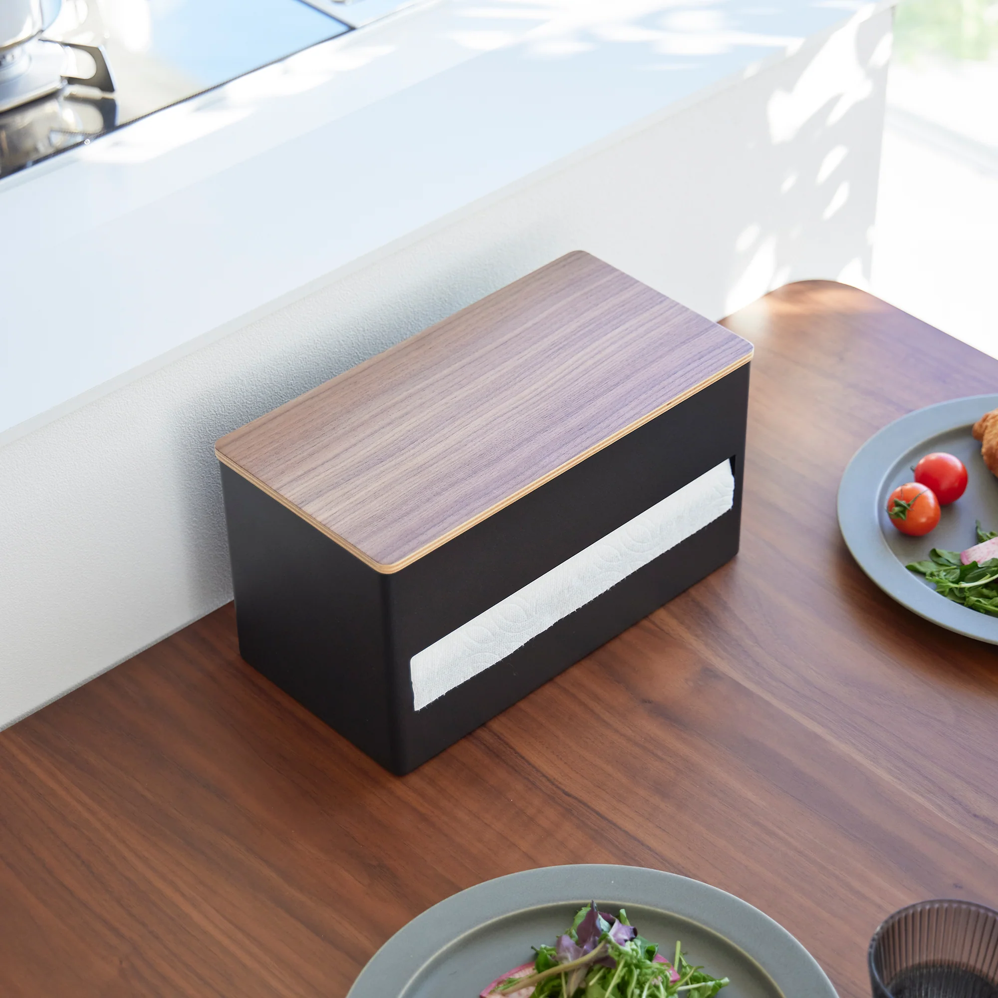 Paper Towel Dispenser - Steel + Wood - Image 16