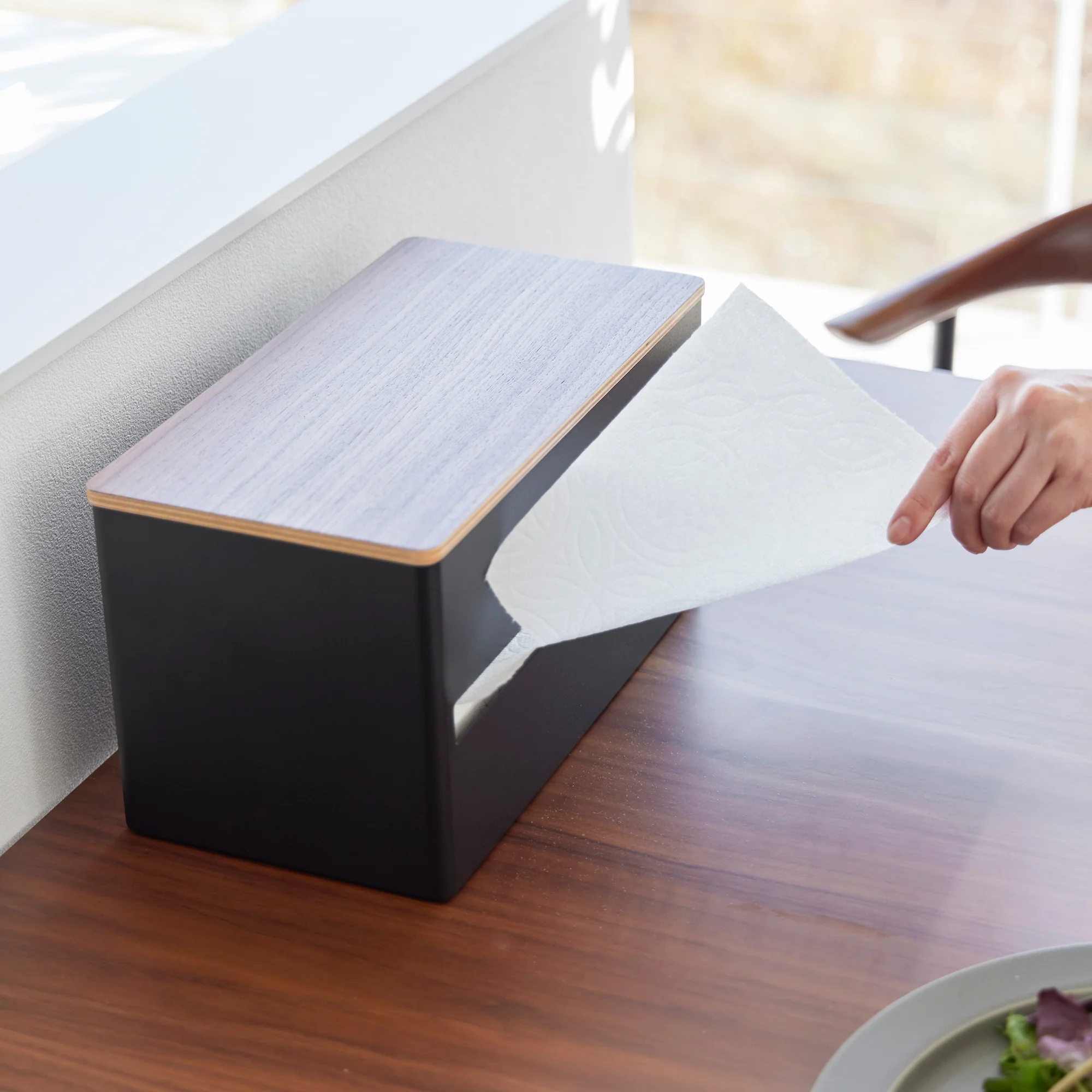 Paper Towel Dispenser - Steel + Wood - Image 18