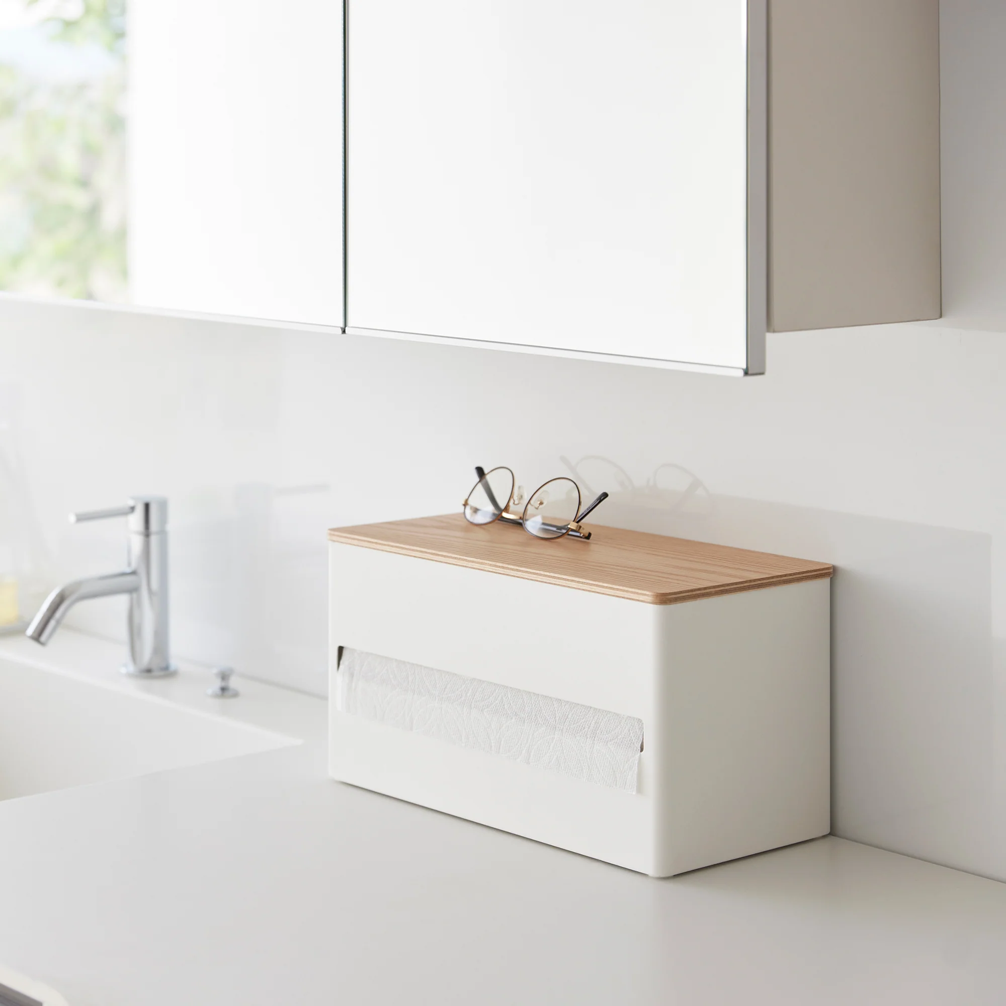 Paper Towel Dispenser - Steel + Wood - Image 5