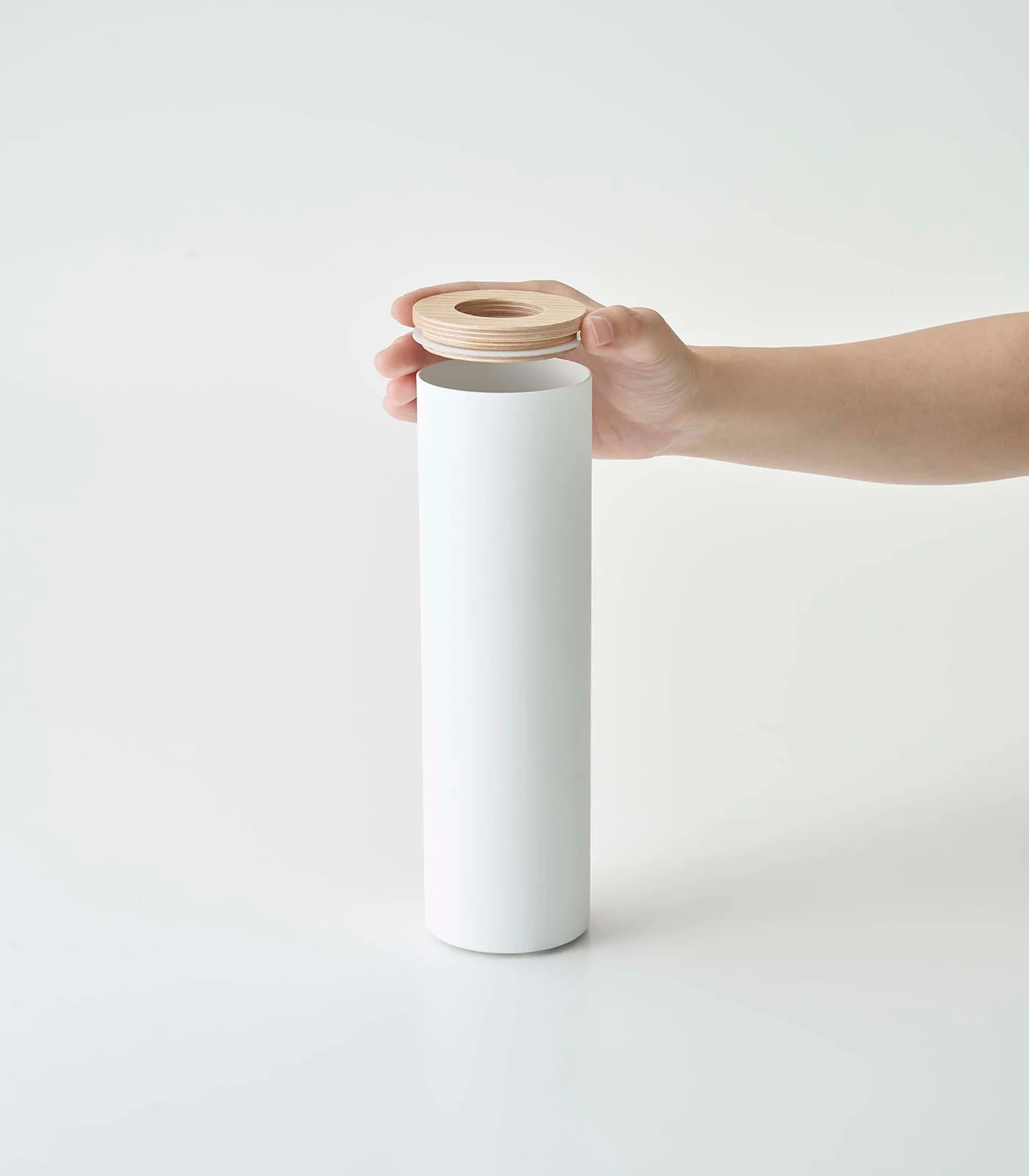 Round Tissue Case - Steel + Wood - Image 8