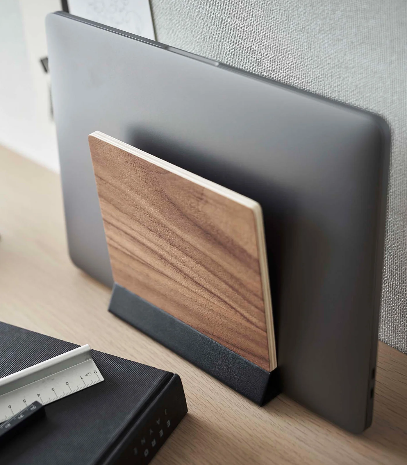 Slim Laptop Stand - Steel + Wood - Image 11