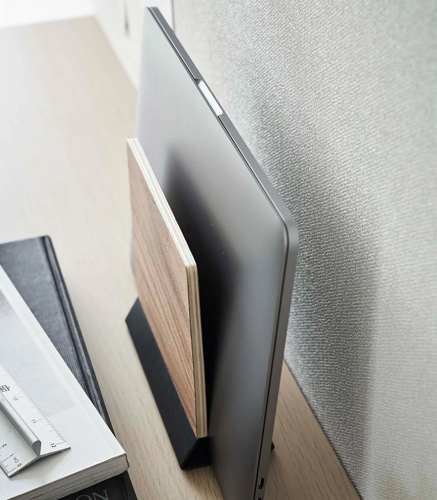 Slim Laptop Stand - Steel + Wood - Image 12
