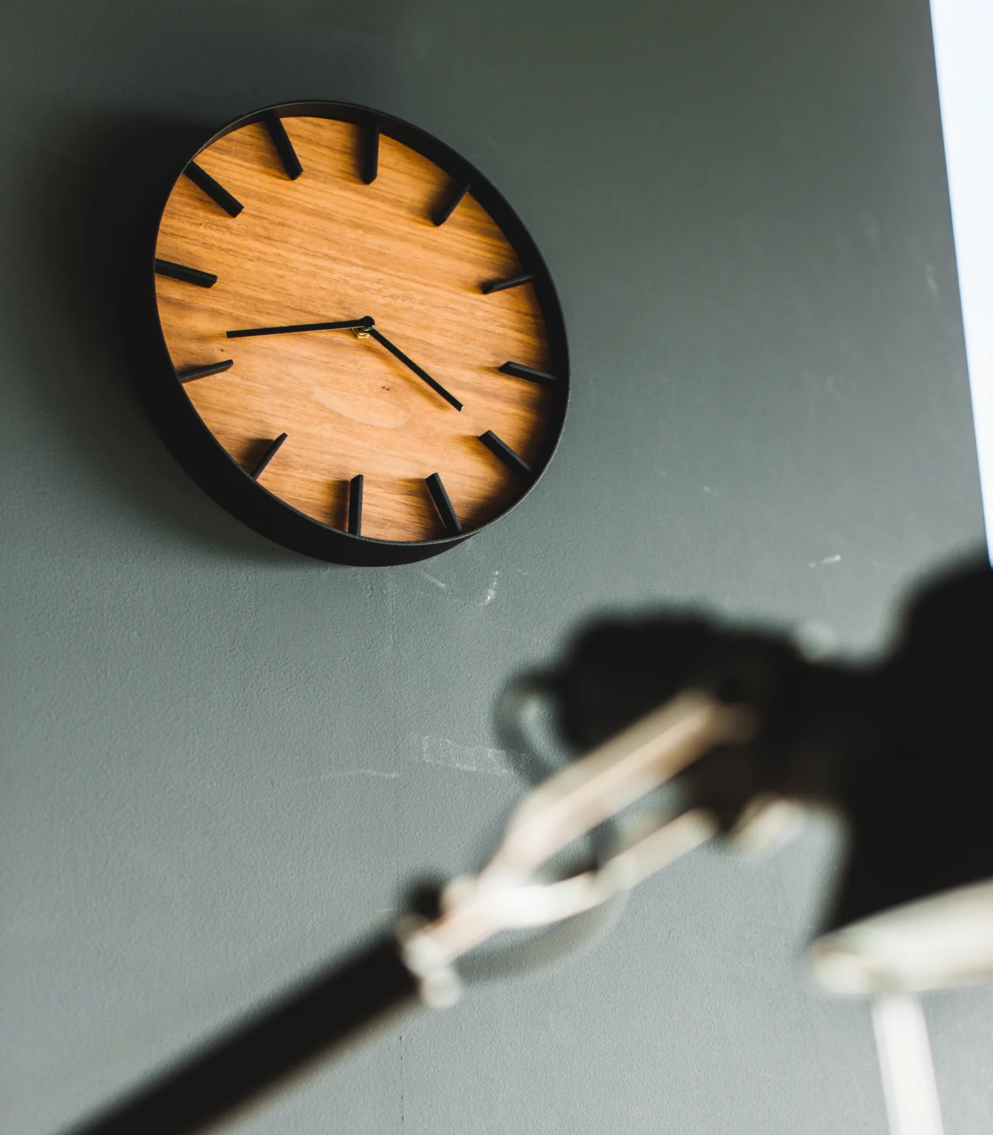 Wall Clock - Steel + Wood - Image 7