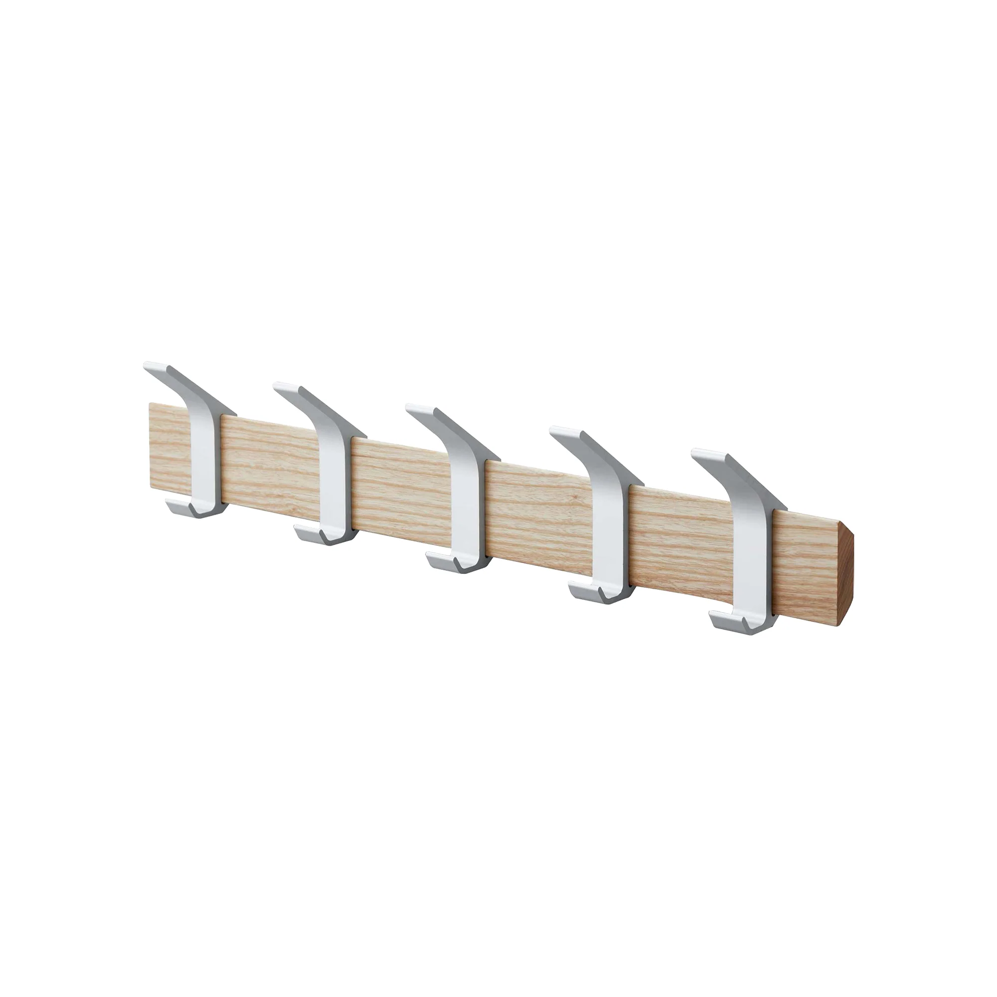 Wall-Mounted Coat Rack - Steel + Wood - Image 5