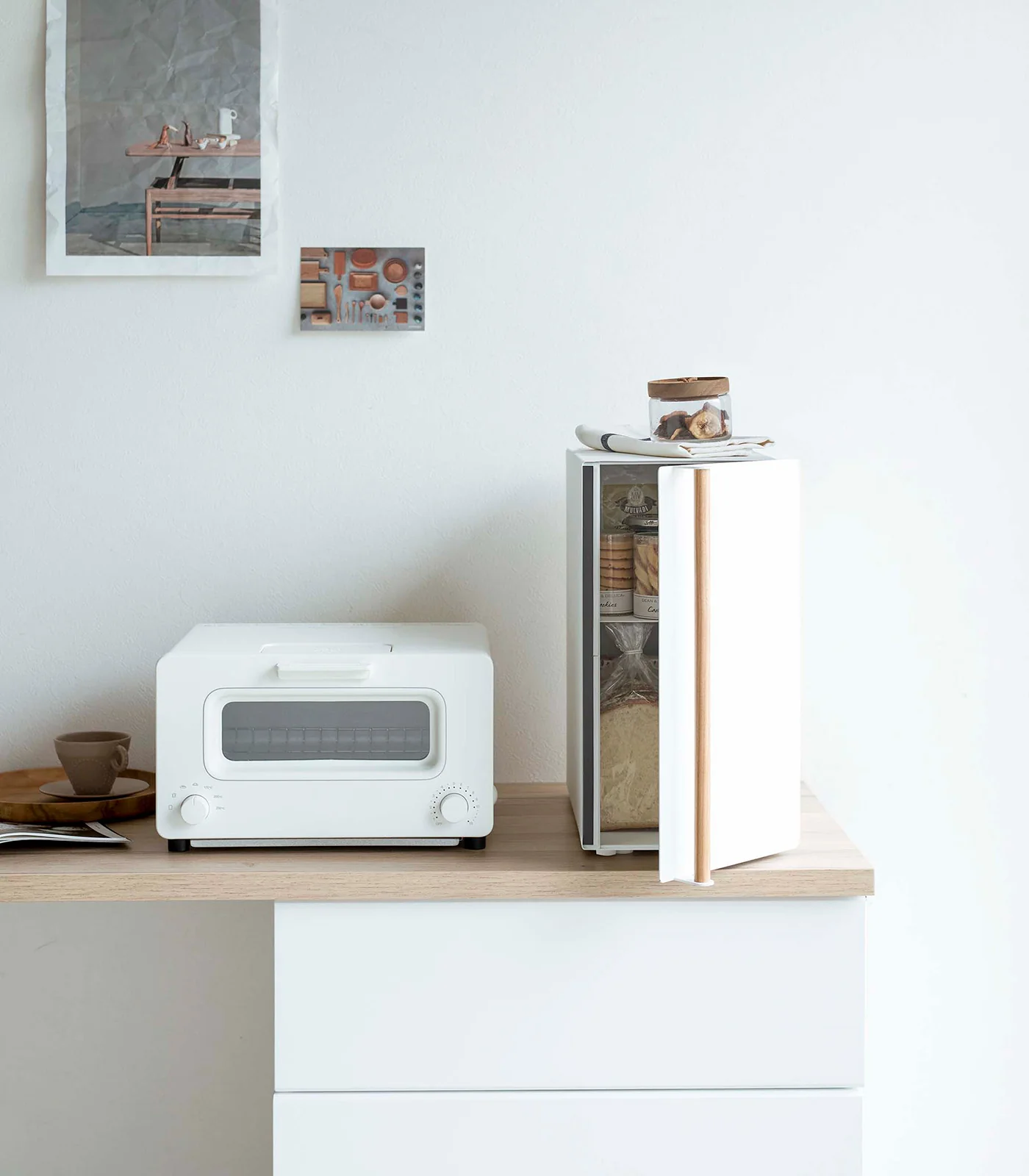 Bread Box - Vertical - Steel + Wood - Image 4