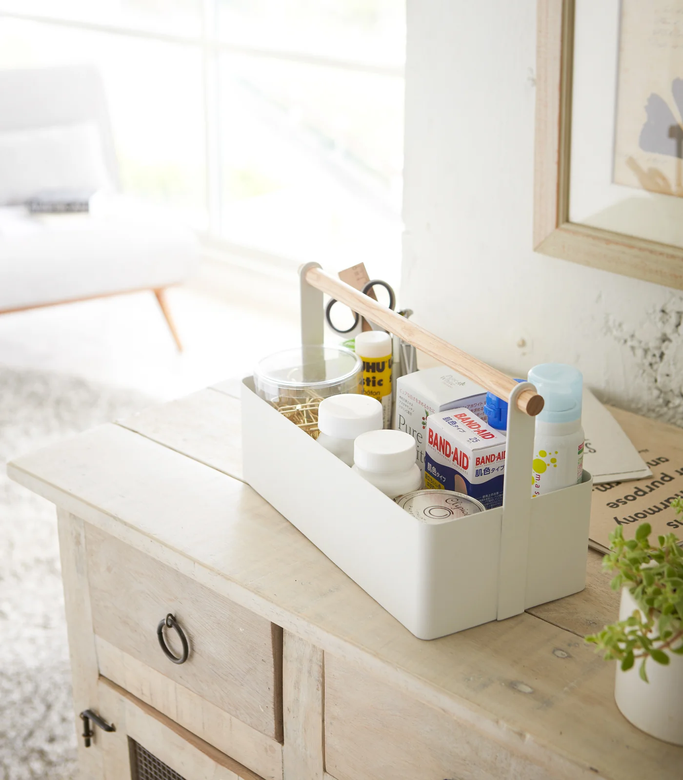 Storage Caddy - Large - Steel + Wood - Image 2