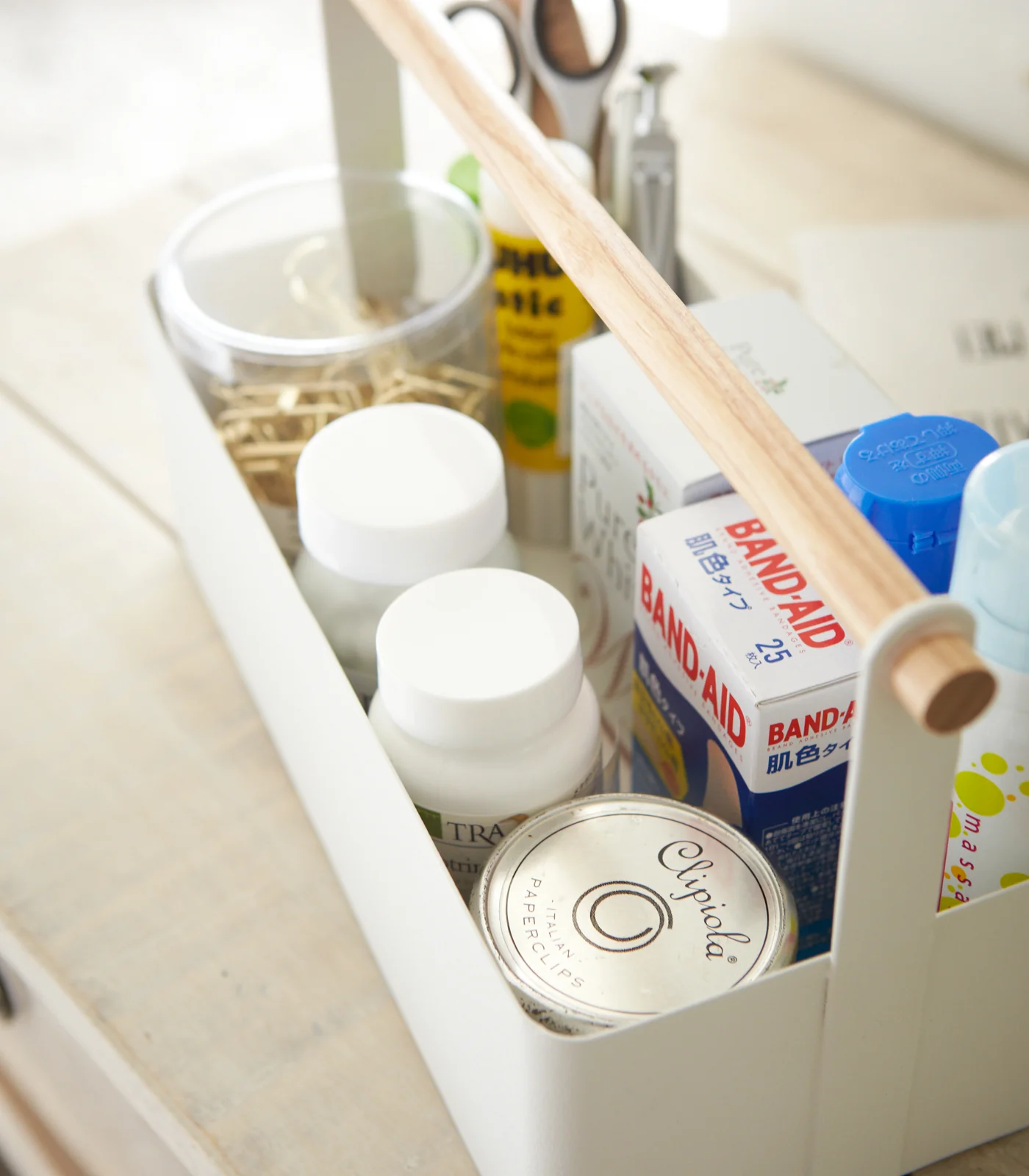 Storage Caddy - Large - Steel + Wood - Image 3