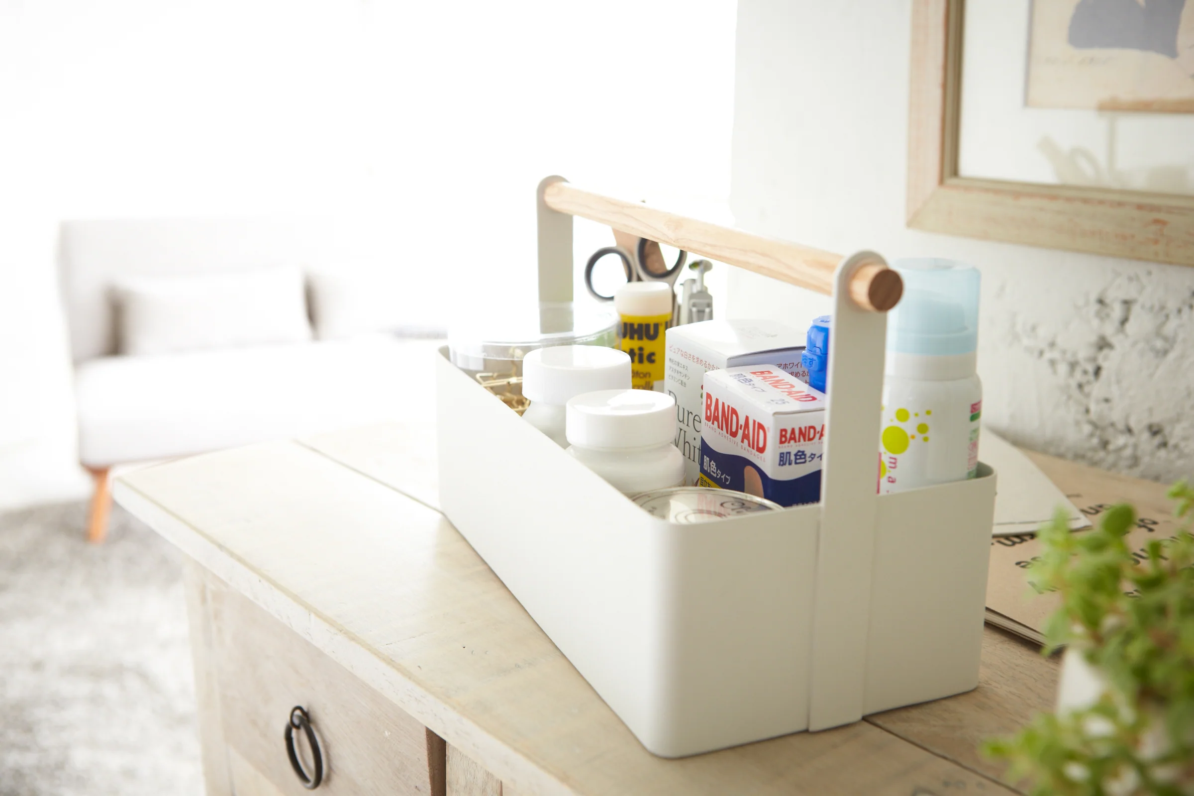 Storage Caddy - Large - Steel + Wood - Image 5