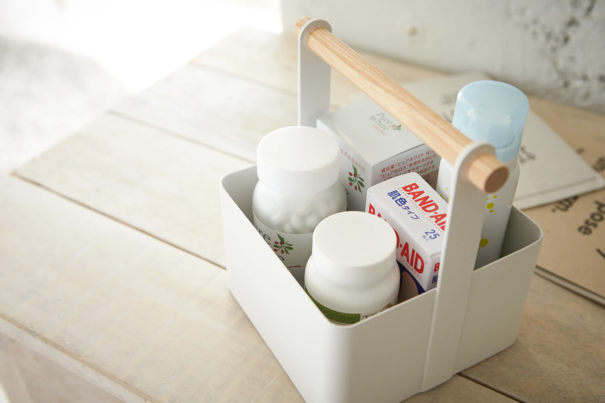 Storage Caddy - Small - Steel + Wood - Image 3