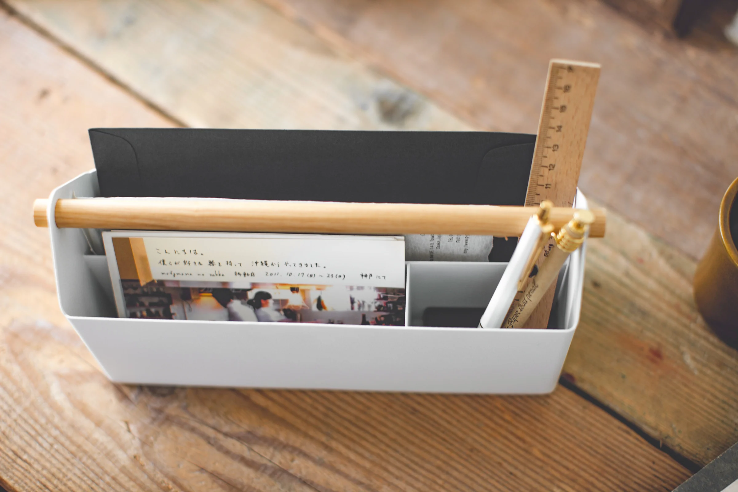 Pen + Desk Organizer - Large - Steel + Wood - Image 4
