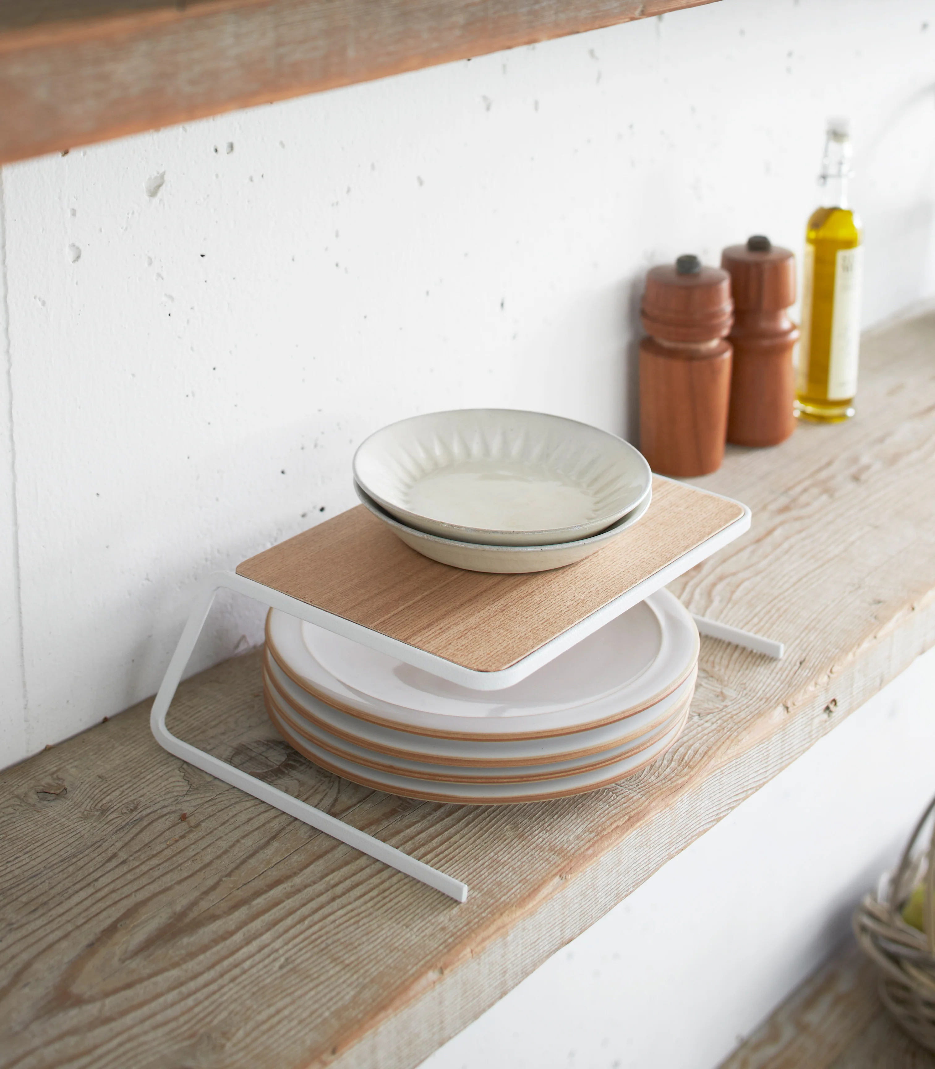 Dish Riser - Small - Steel + Wood - Image 2