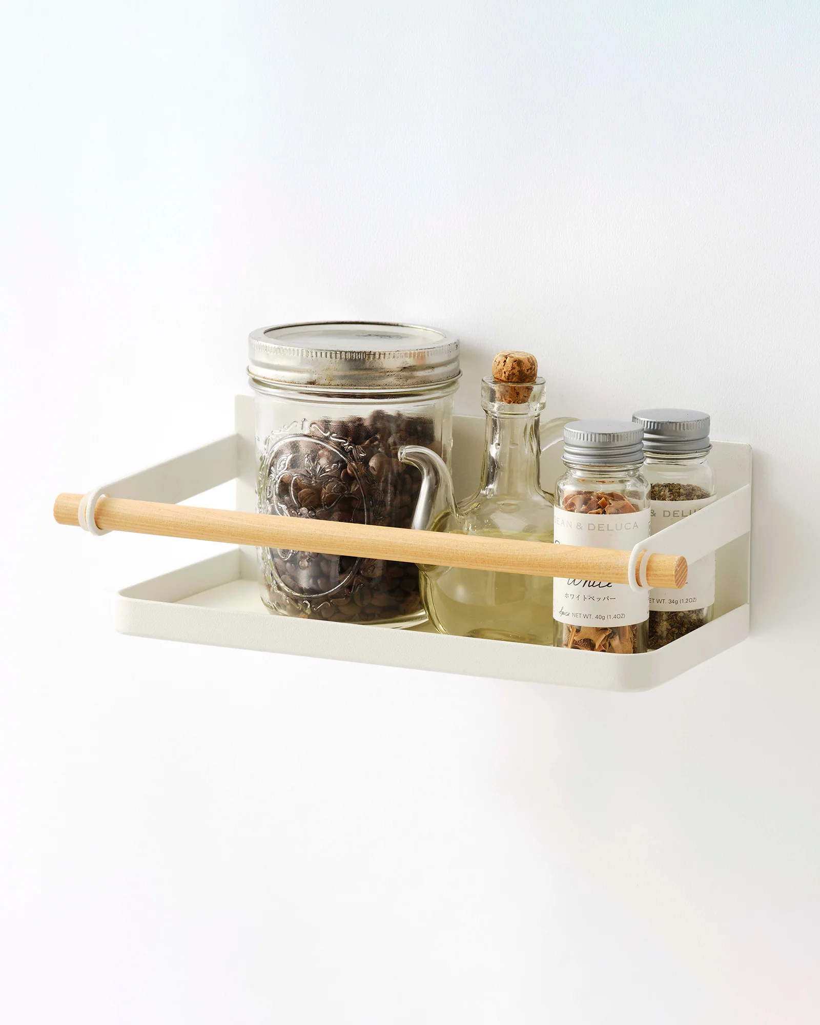 Magnetic Storage Caddy - Steel + Wood