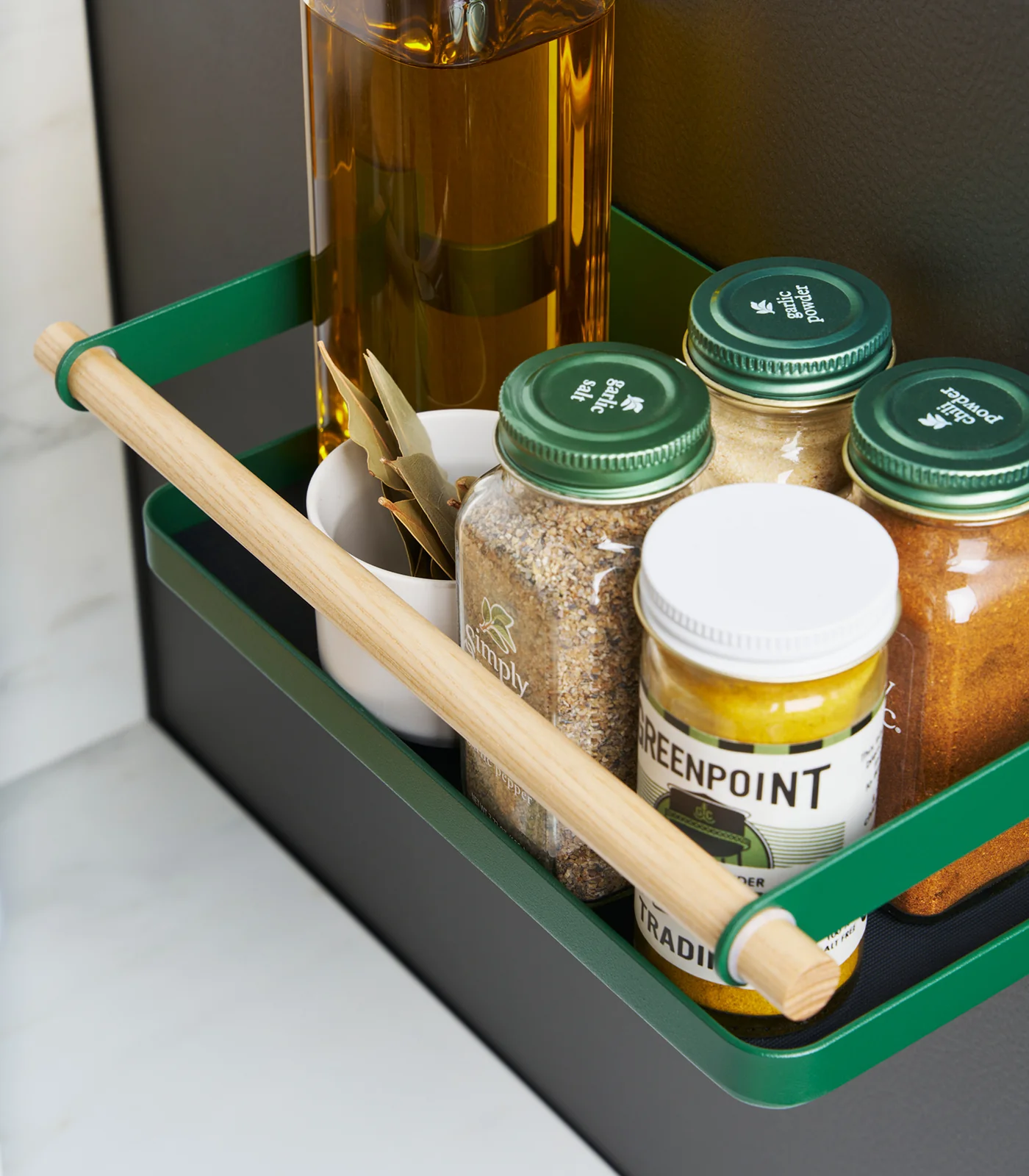 Magnetic Storage Caddy - Steel + Wood - Image 10