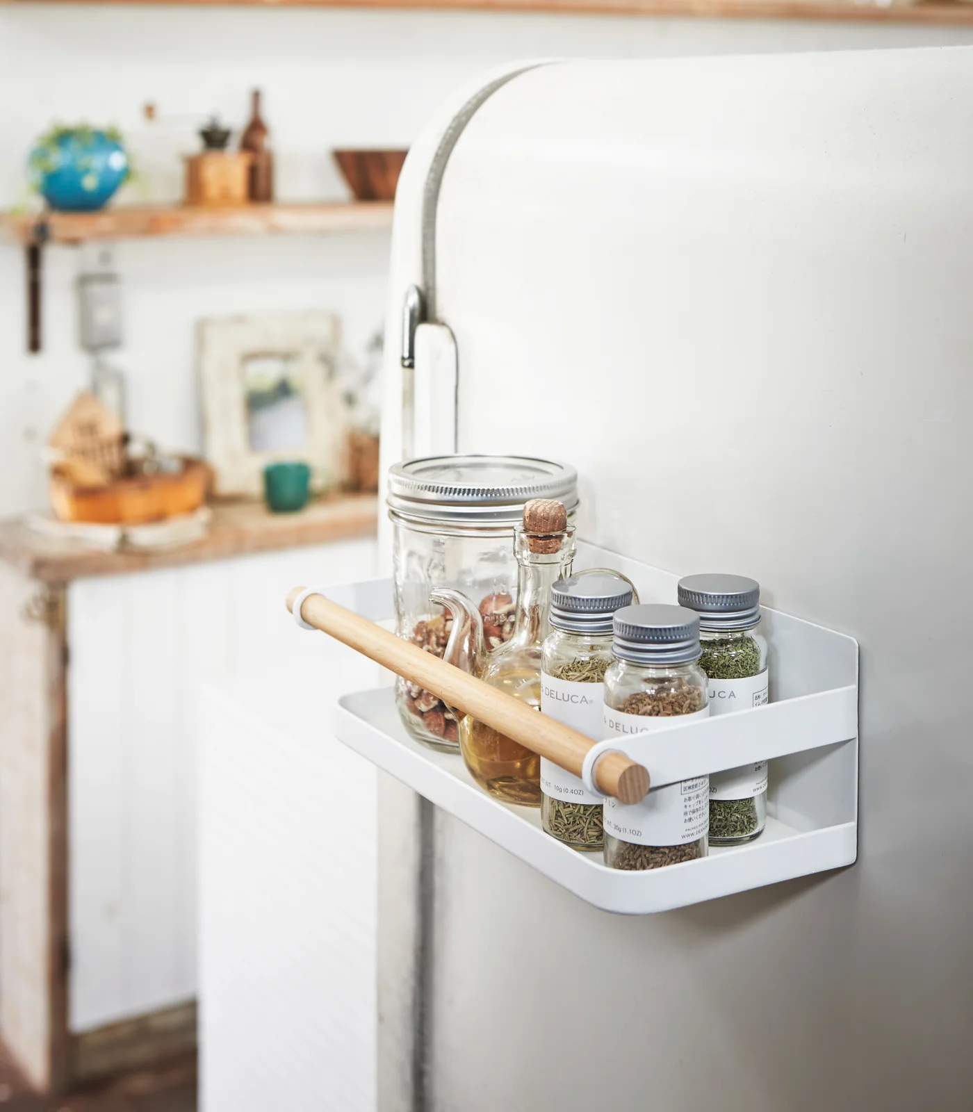 Magnetic Storage Caddy - Steel + Wood - Image 2