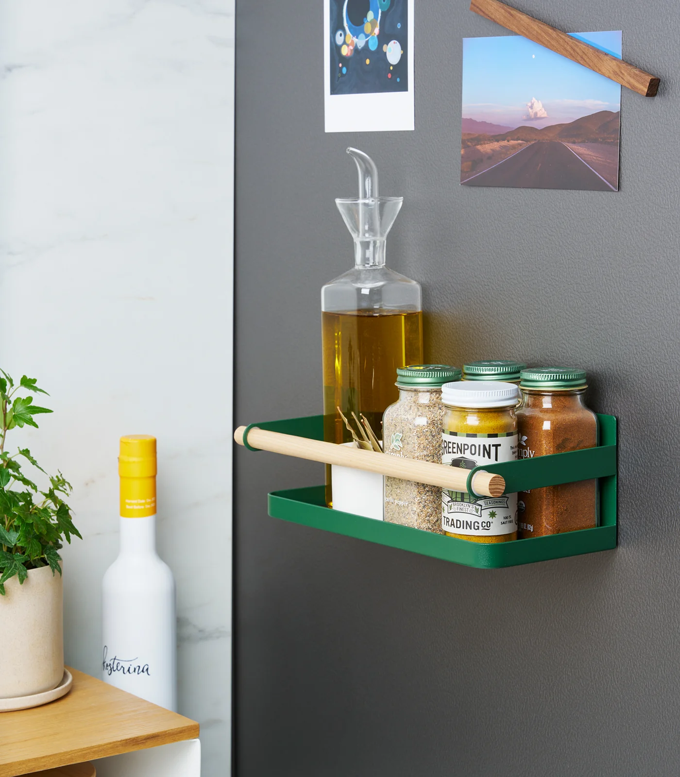 Magnetic Storage Caddy - Steel + Wood - Image 8