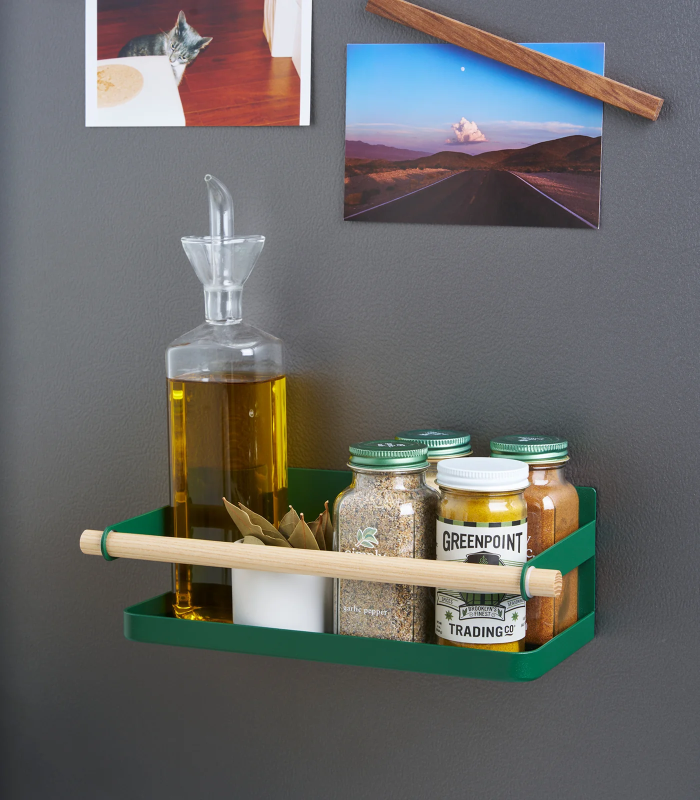 Magnetic Storage Caddy - Steel + Wood - Image 9