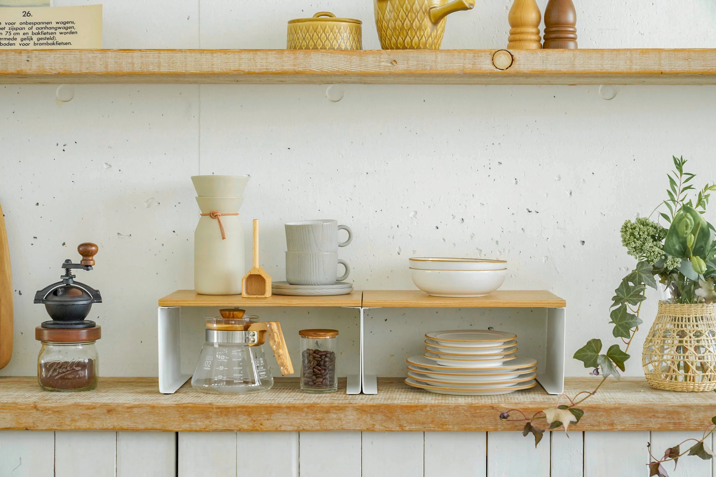 Stackable Countertop Shelf - Two Sizes - Steel + Wood - Image 6