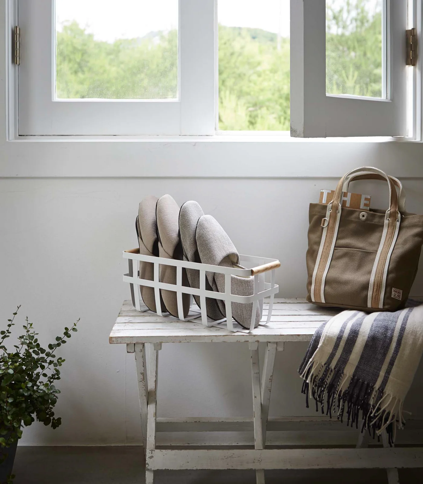 Storage Basket - Small - Steel + Wood - Image 2