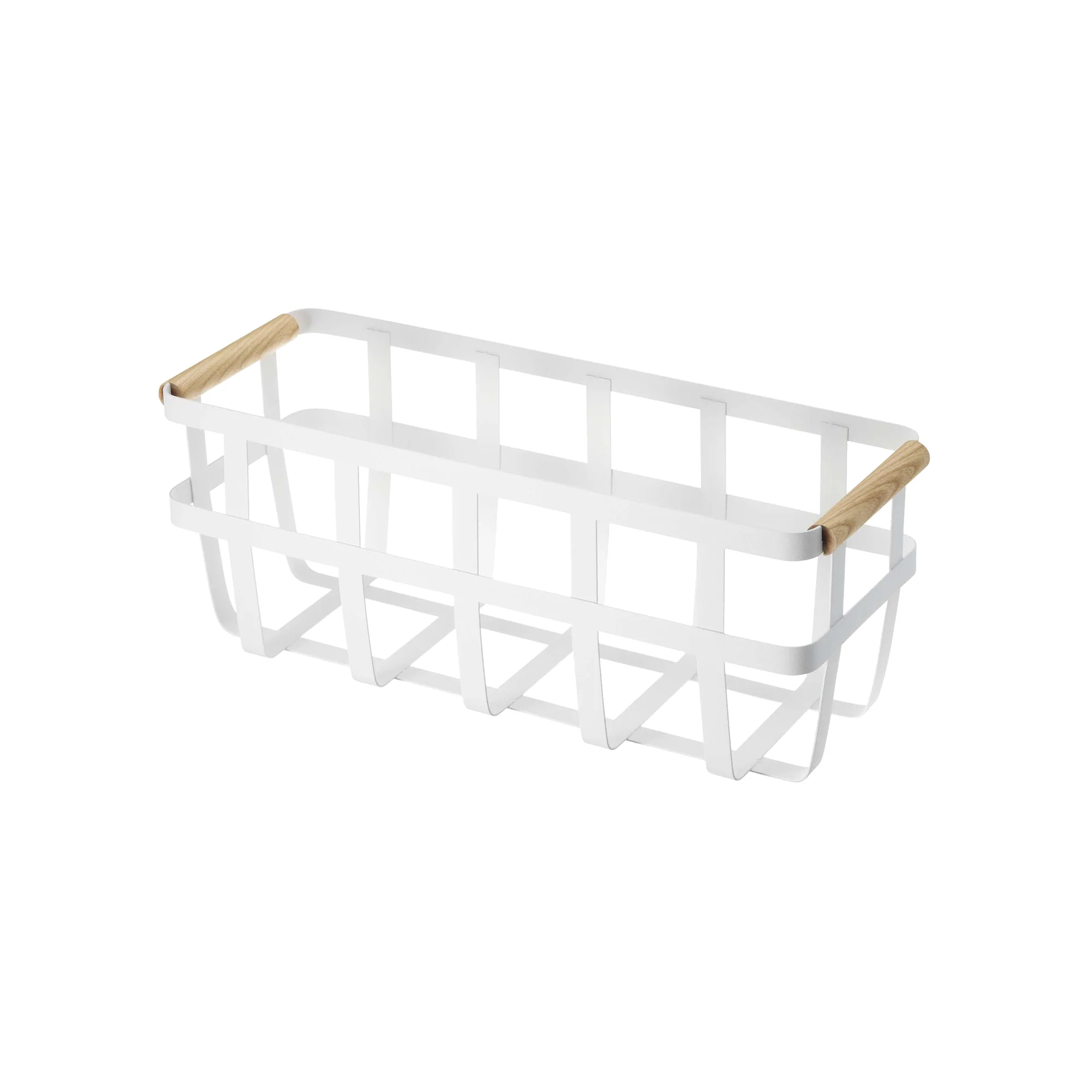 Storage Basket - Small - Steel + Wood - Image 3